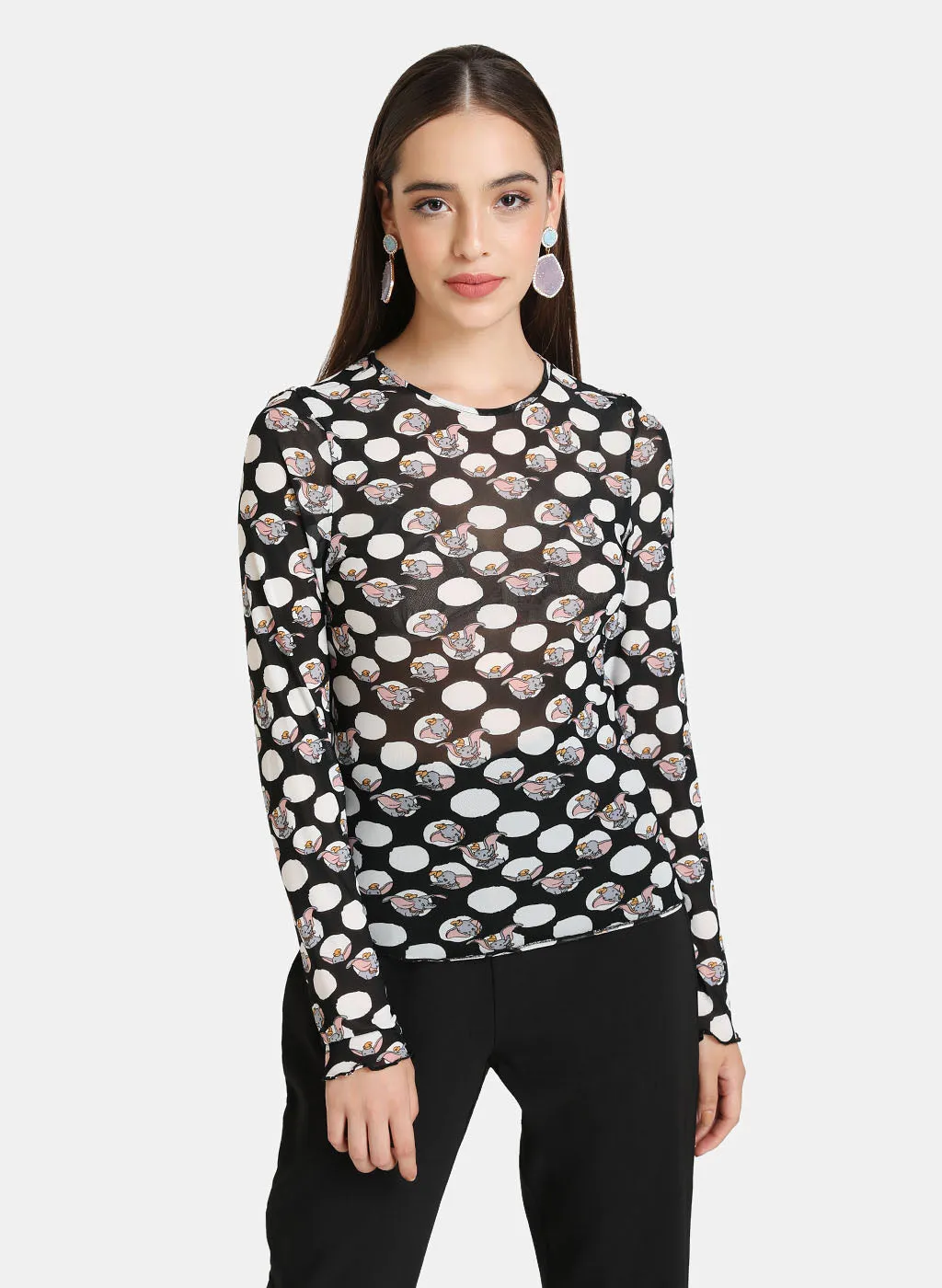 Dumbo Disney All Over Printed Mesh Top