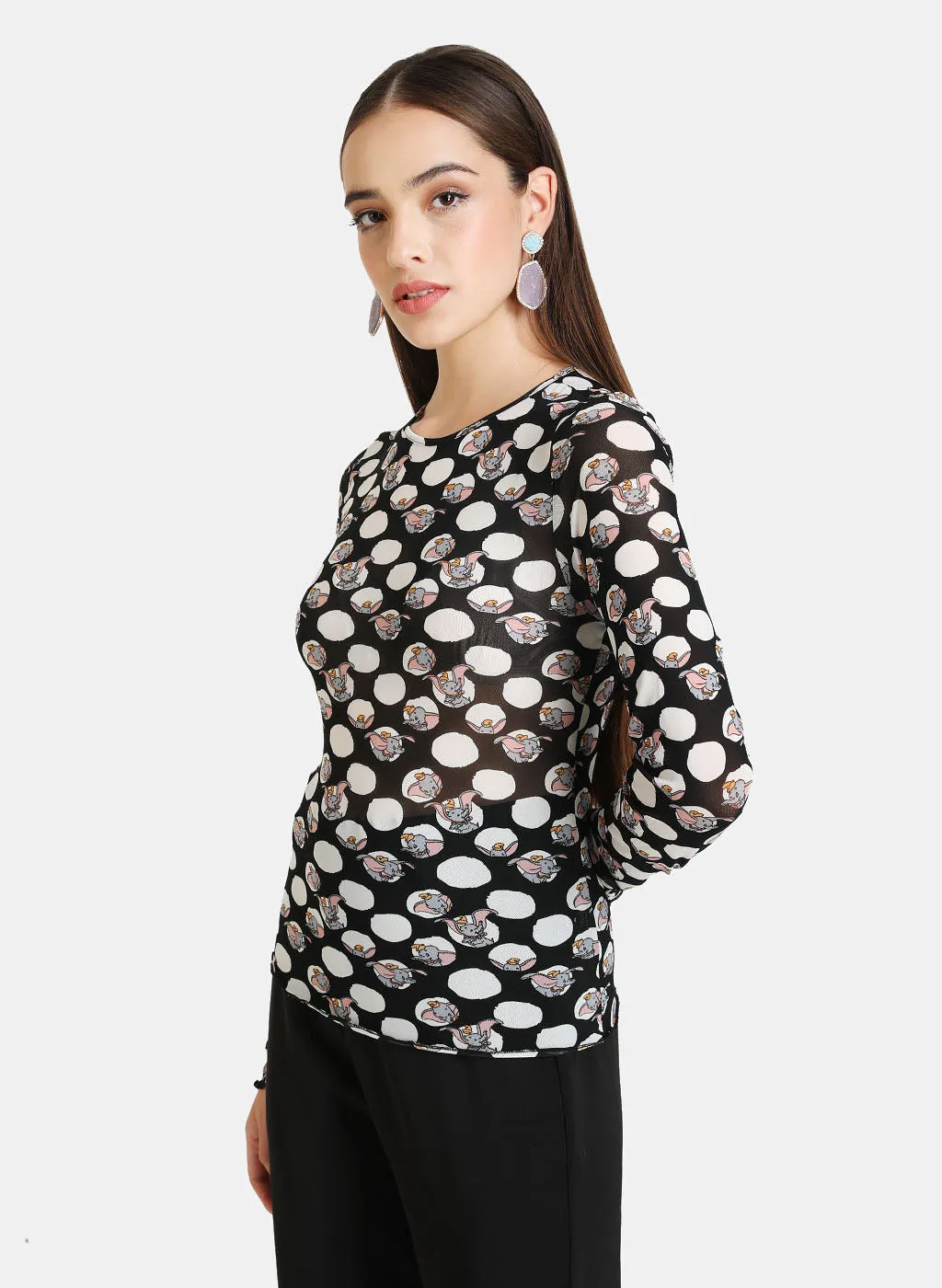 Dumbo Disney All Over Printed Mesh Top