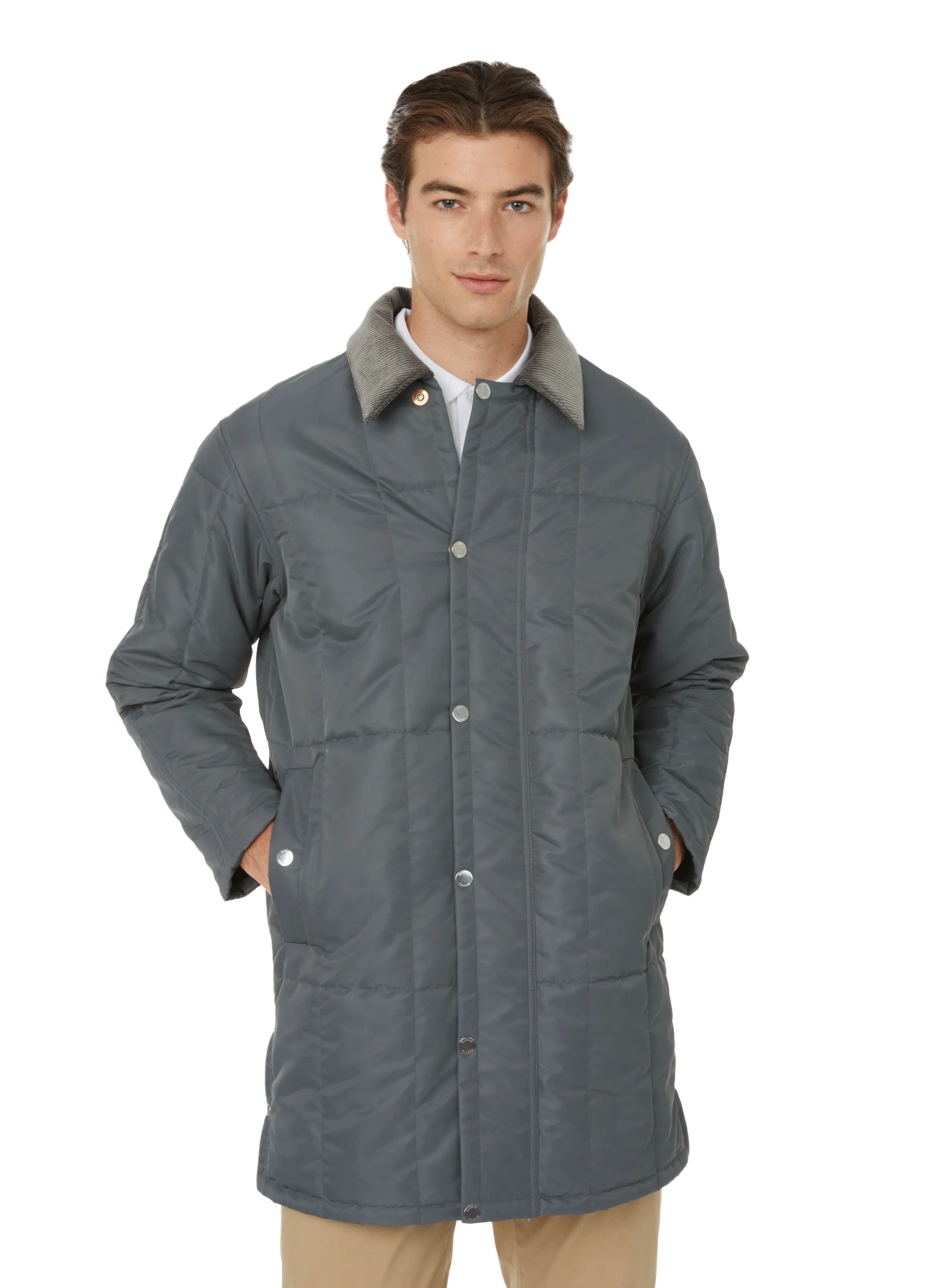 DUNHILL  Padded coat - Grey