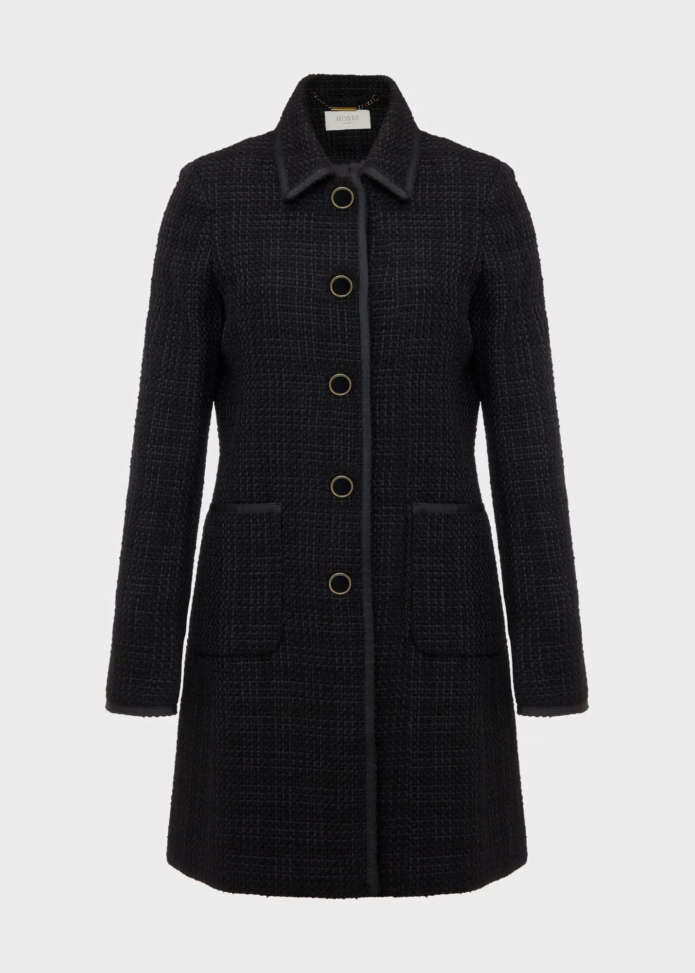 Elaine Tweed Coat With Wool 