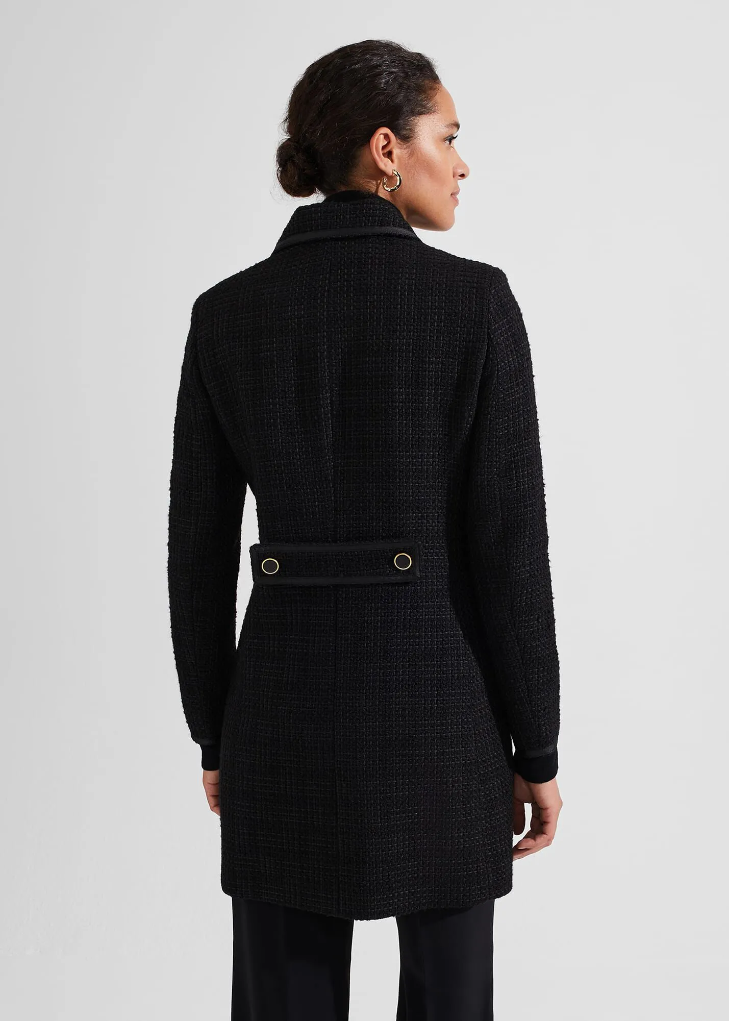 Elaine Tweed Coat With Wool 