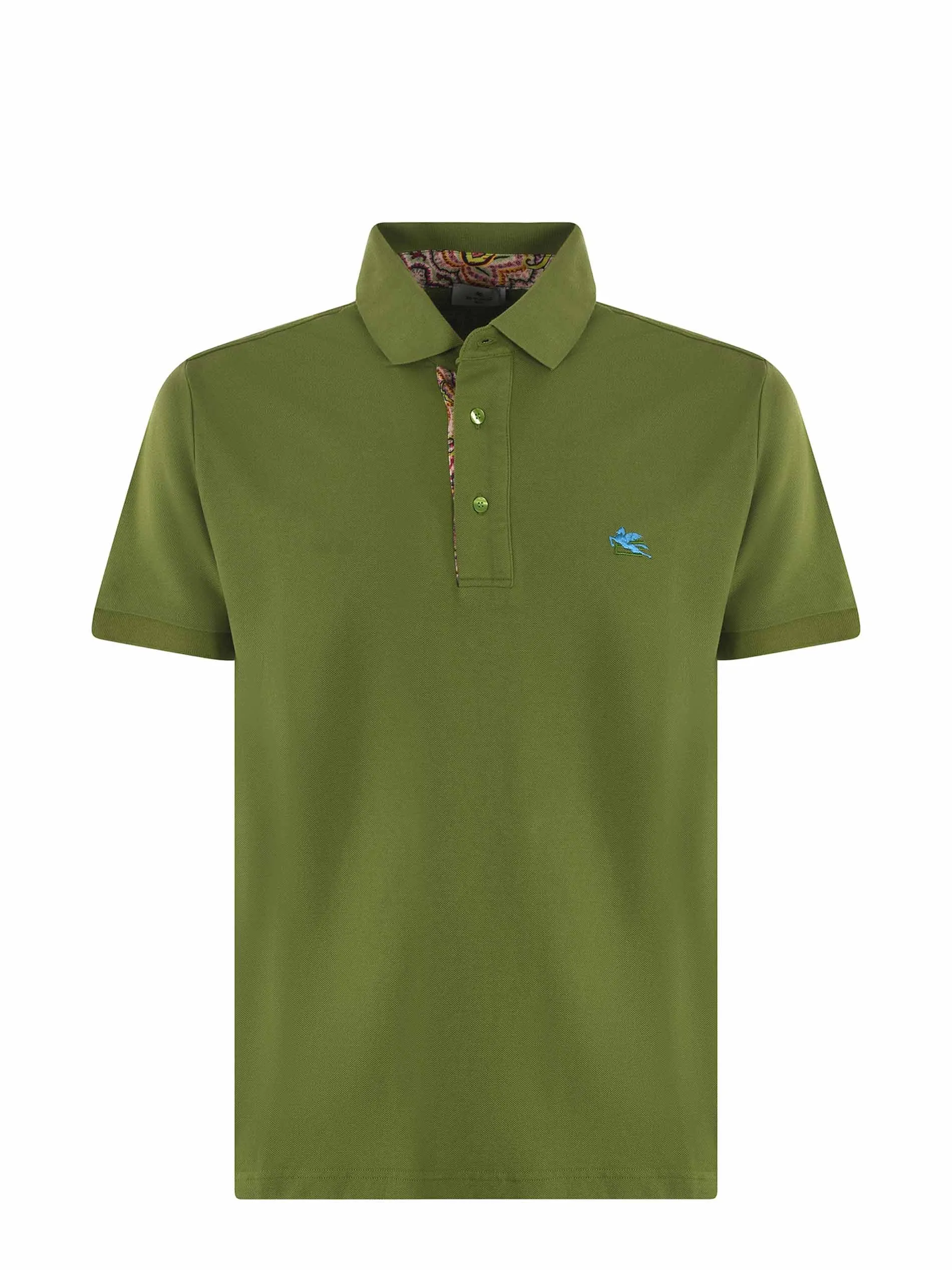 Etro Logo Embroidered Short-Sleeved Polo Shirt