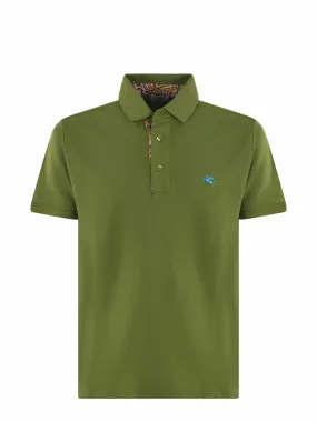 Etro Logo Embroidered Short-Sleeved Polo Shirt