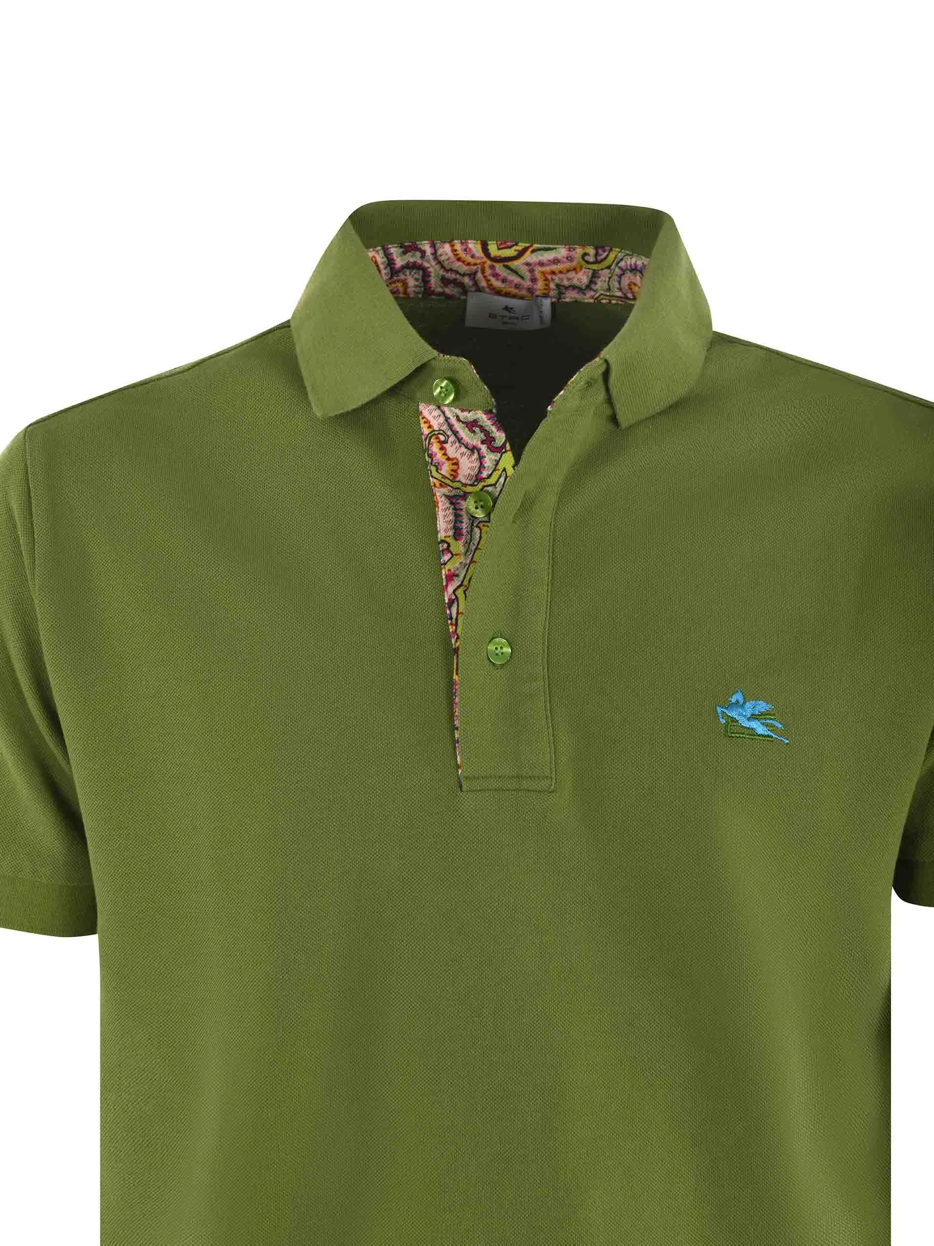 Etro Logo Embroidered Short-Sleeved Polo Shirt