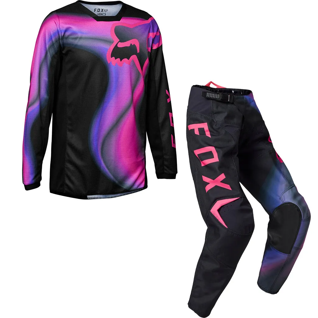 Fox - 2023 Girls Youth 180 Toxsyk Black/Pink MX Combo