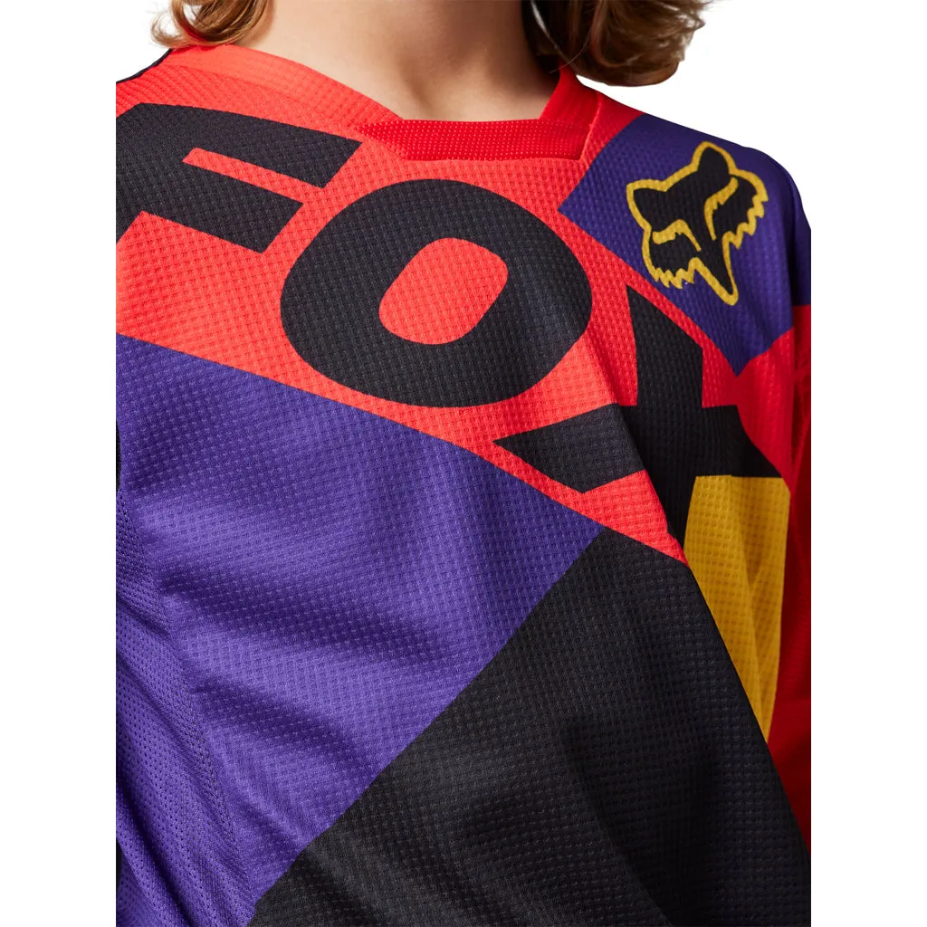 Fox - 2023 Youth 180 Xpozr Black/Purple/Orange Mx Combo