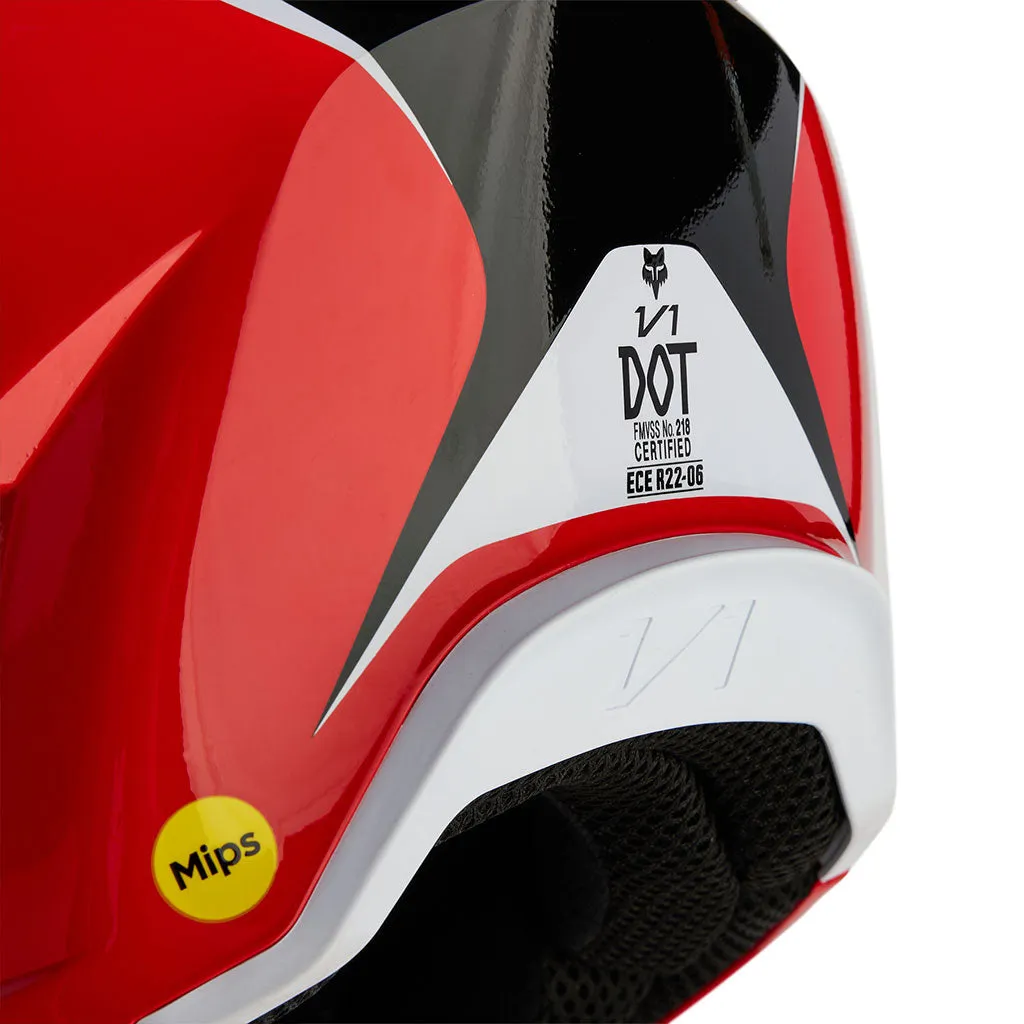 Fox - 2024 V1 Nitro Flo Red/Black Helmet