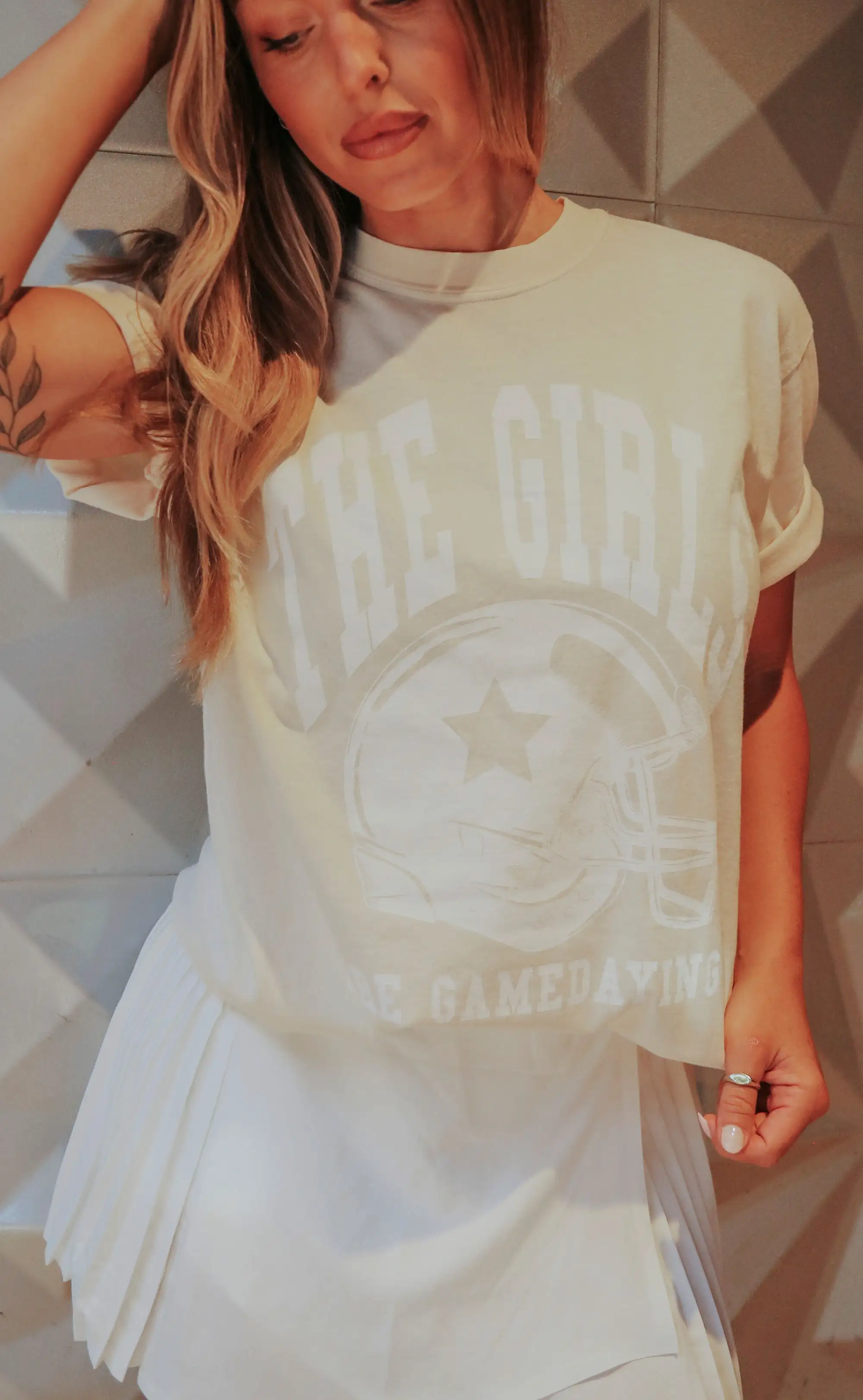 friday + saturday: the girls are gamedaying t shirt