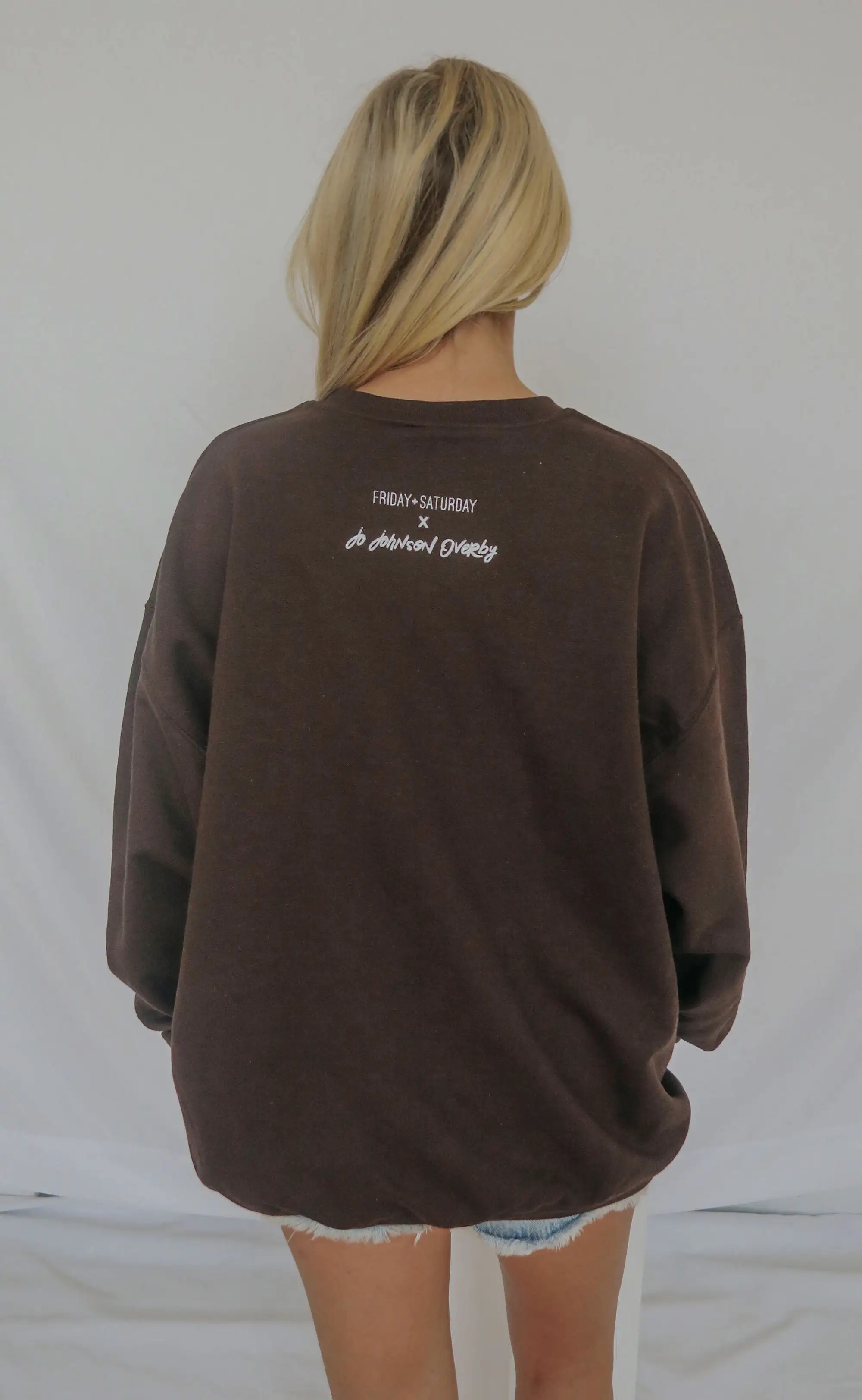 friday + saturday x jo johnson overby: the art of noticing sweatshirt