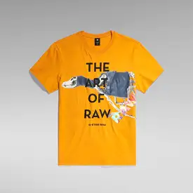 G-Star Art Of Raw Dull Yellow S/S Tee