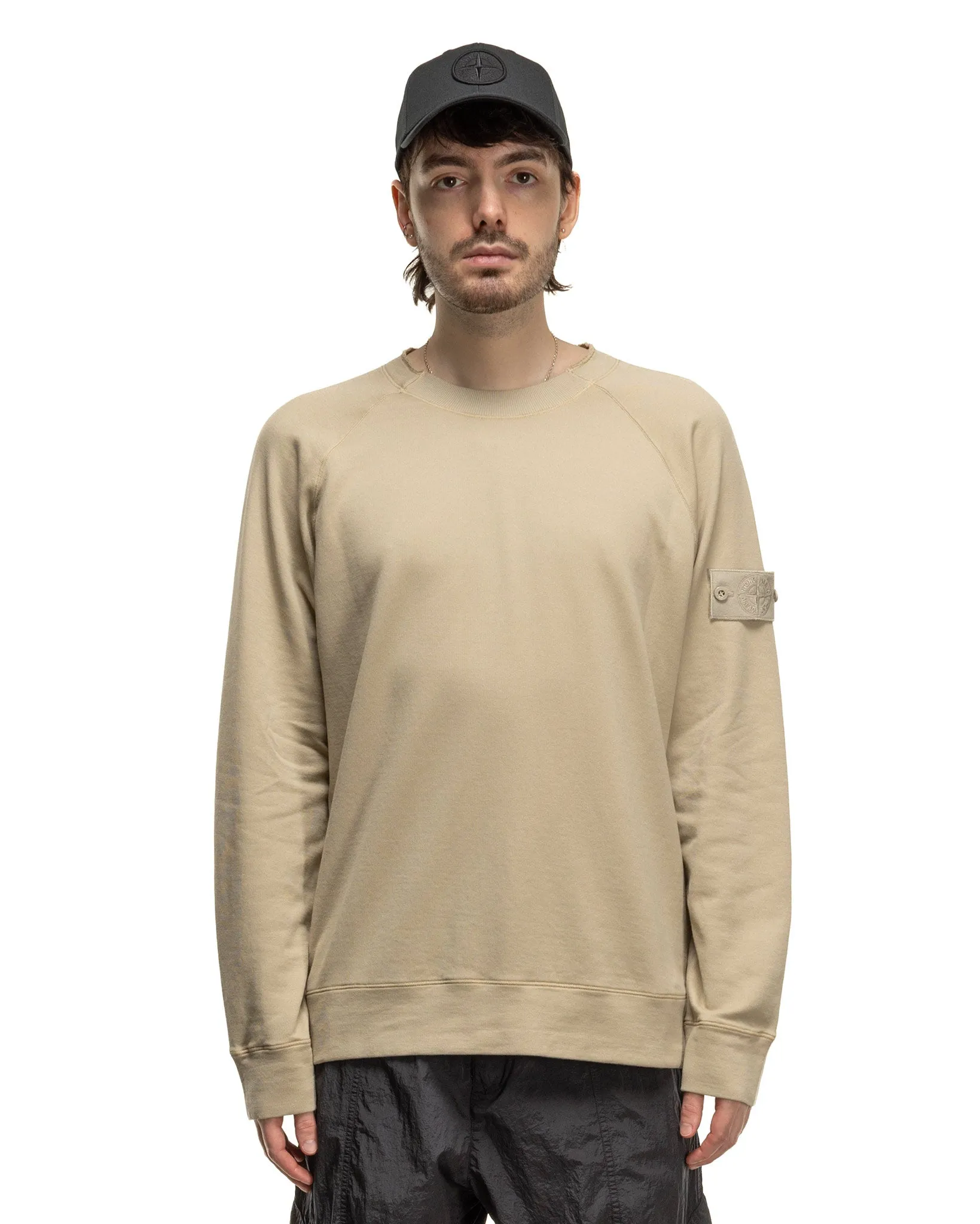 Ghost Piece Crewneck Sweatshirt Beige