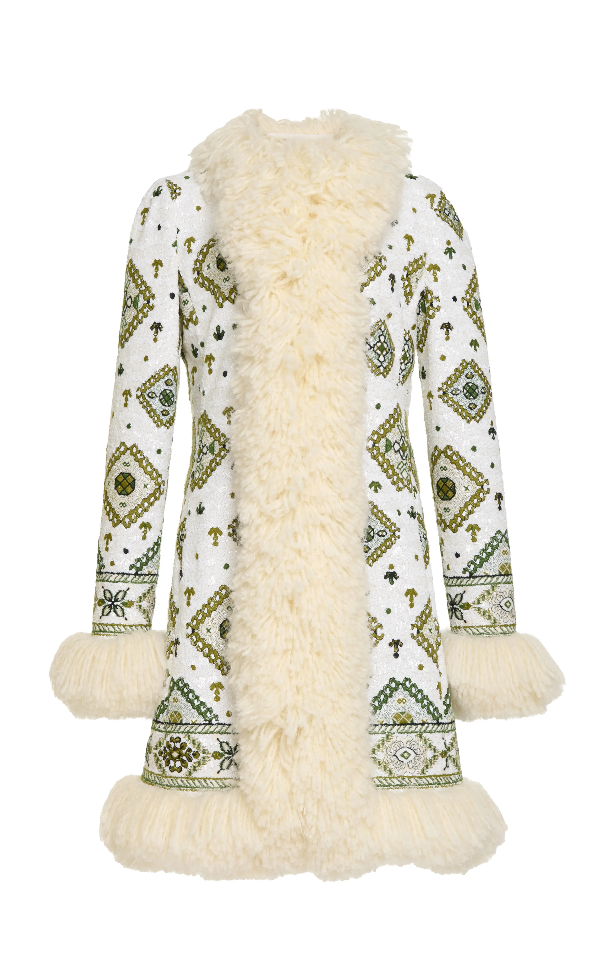 Giambattista Valli Embroidered Sequin Coat