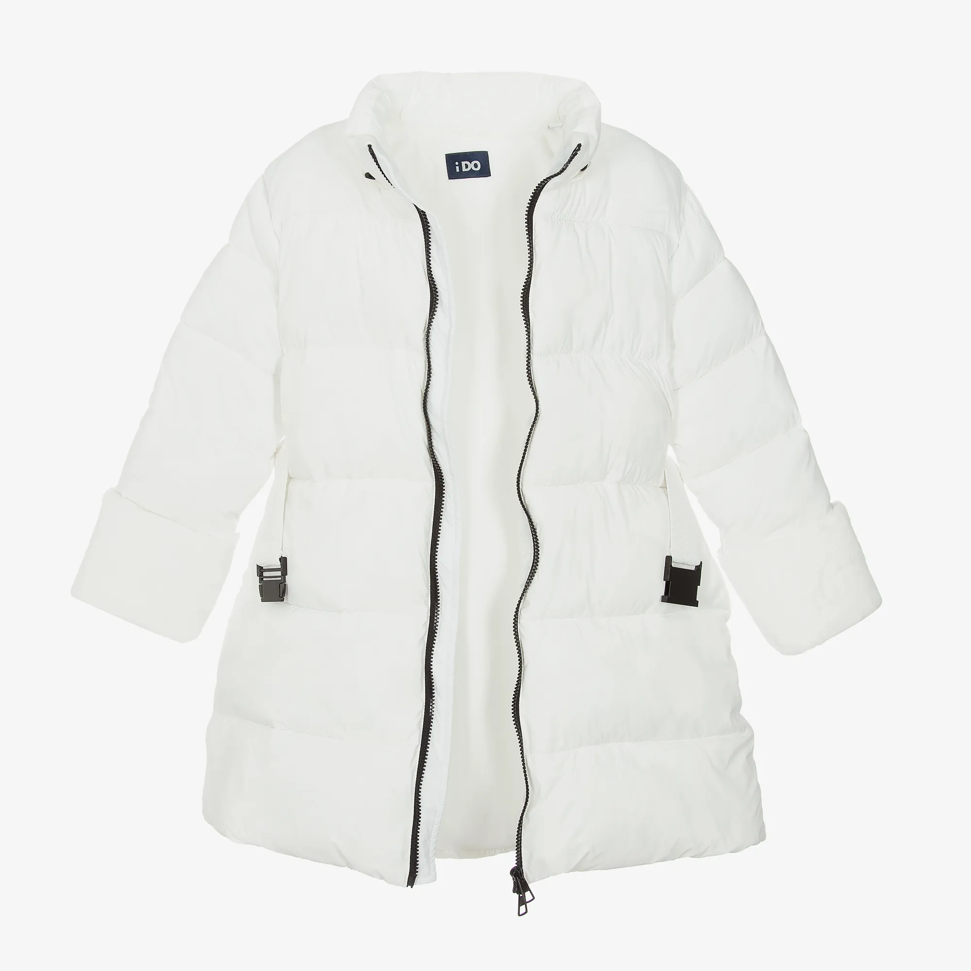 Girls White Puffer Coat