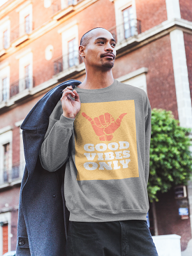 Good Vibes Only HD Crewneck Sweatshirt