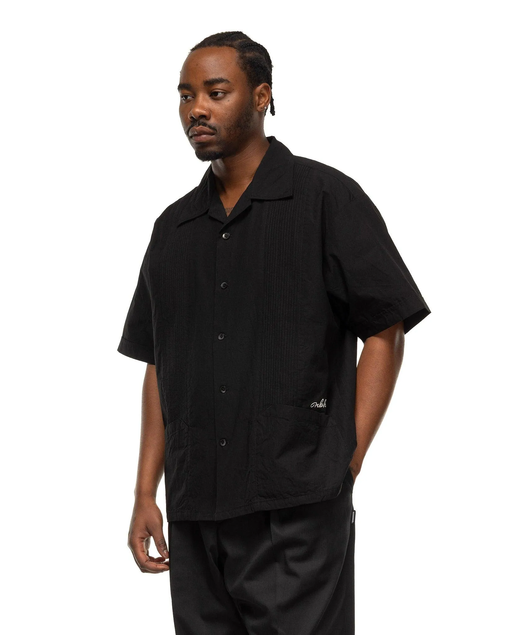 Guayabera Shirt SS Black