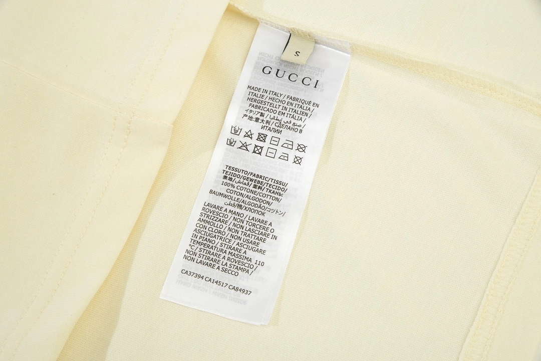 Gucci simple letter print logo short-sleeved T-shirt Off-White 1.3