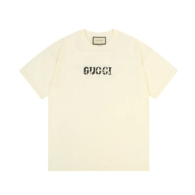 Gucci simple letter print logo short-sleeved T-shirt Off-White 1.3