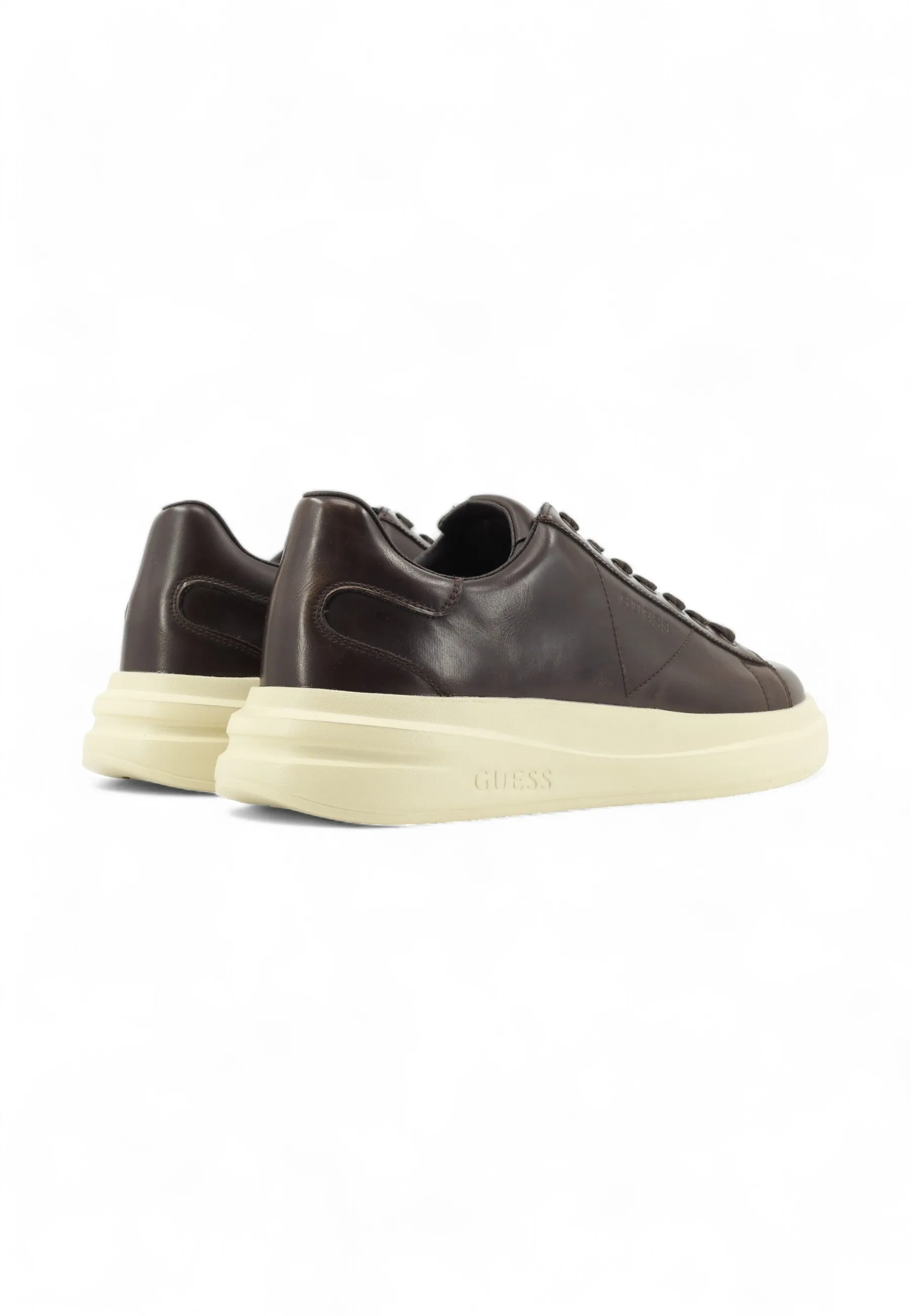 GUESS Smooth Sneaker Uomo Brown Beige FMTEBRLEA12