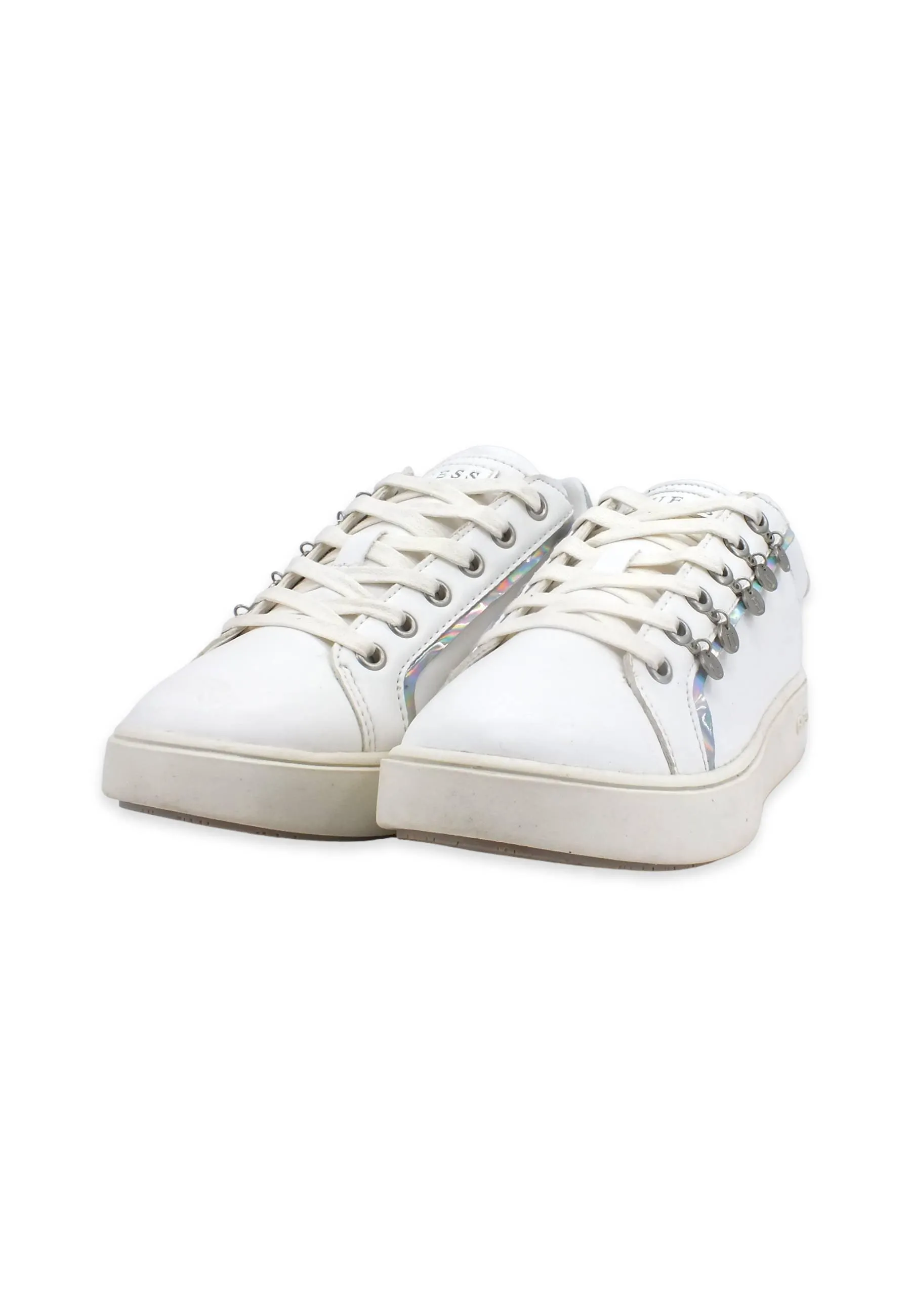 GUESS Sneaker Donna White Iridescent FL5MELSMA12