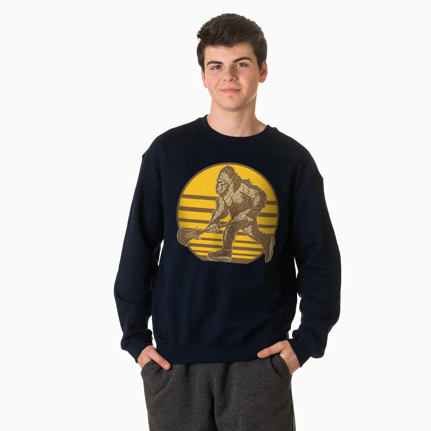 Guys Lacrosse Crewneck Sweatshirt - BigFoot 