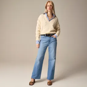 High-rise slim wide jean in 1996 semi-stretch