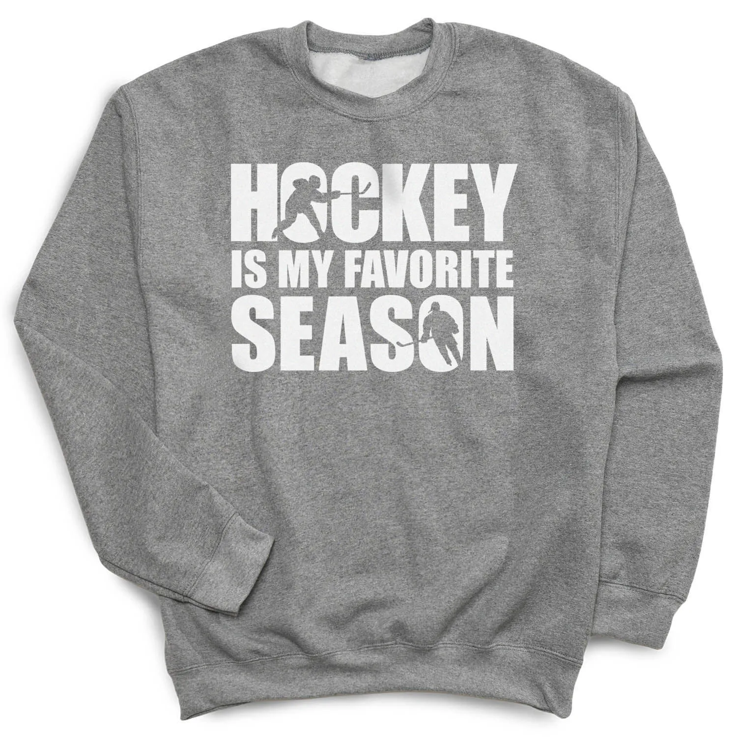 Hockey Crewneck Sweatshirt - Hockey Is My Favorite Season 