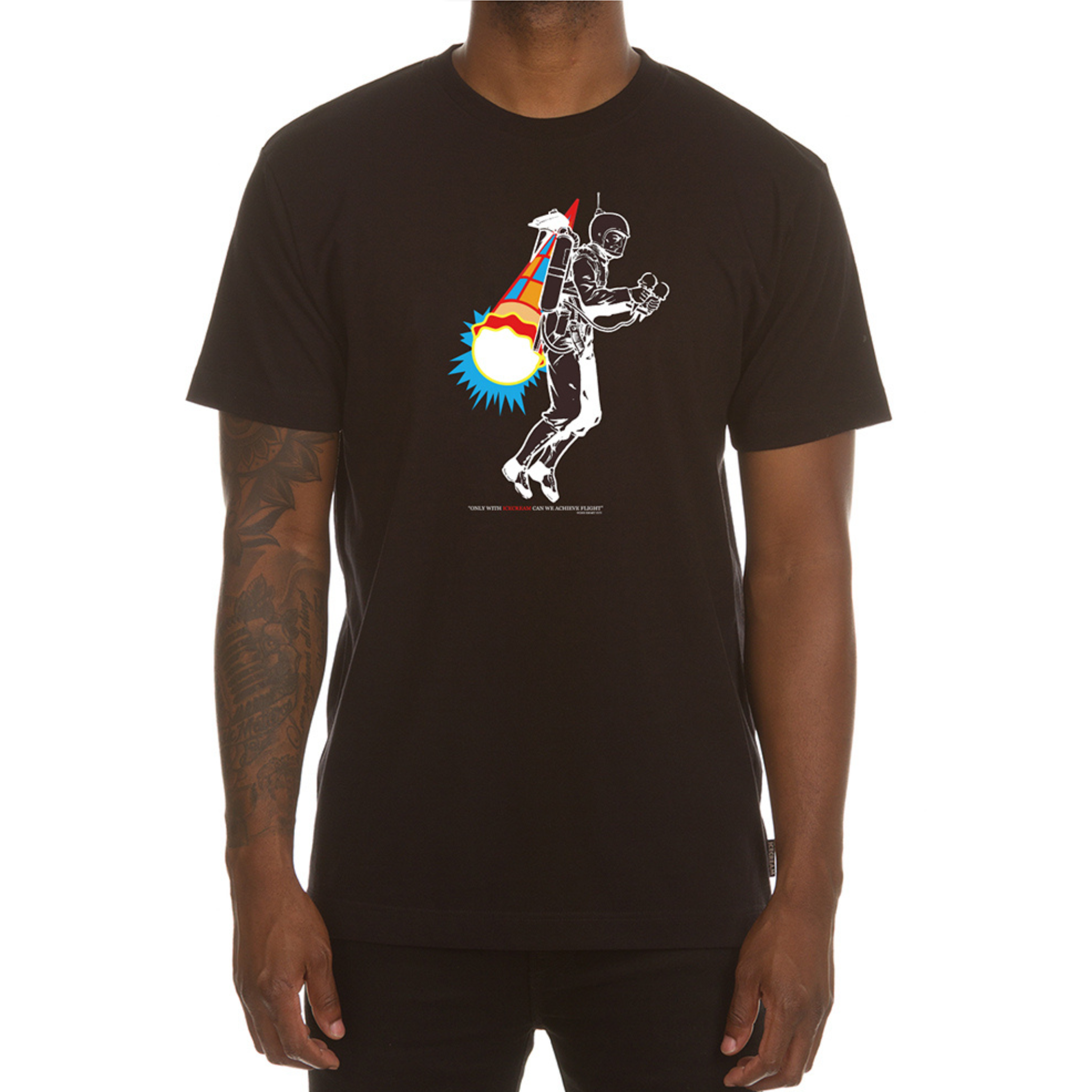 Ice Cream Blast Off SS Tee (Black)