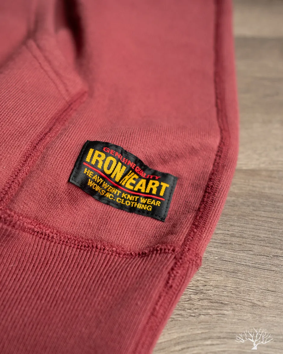 IHSW-49-BUR - 14oz Ultra Heavyweight Loopwheel Hoodie - Burgundy