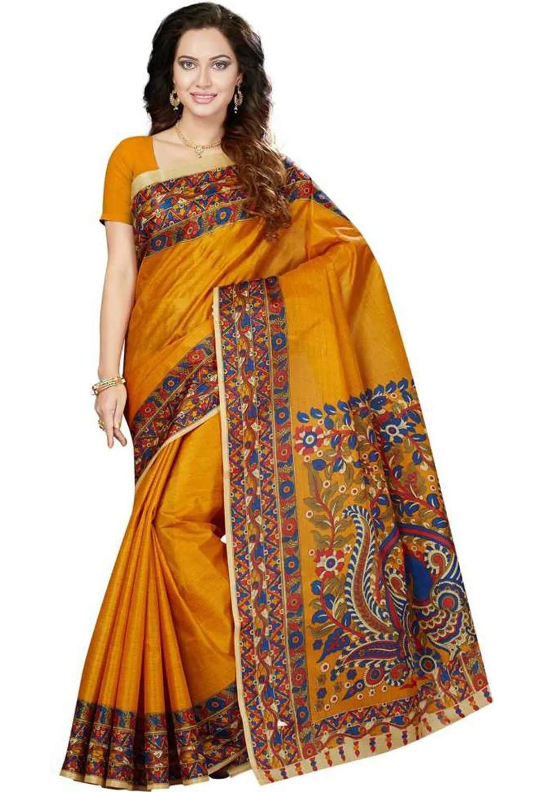 Ishin Combo of 2 Art Printed Women's Saree/Sari