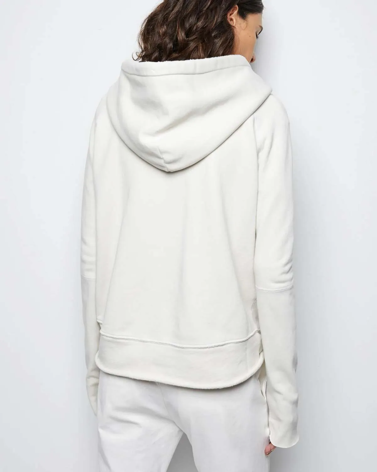 Janie Hoodie sweater - Chalk