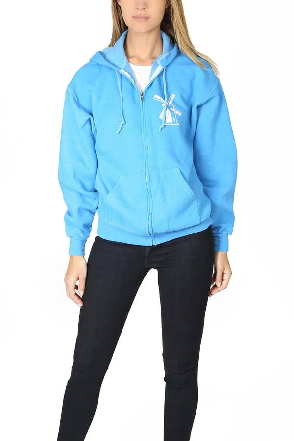 Japanese Windmill Hoodie sweater - Sky