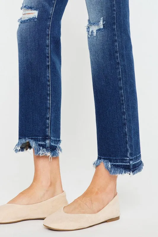 Kan Can High Rise Slim Straight Jeans