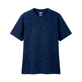 KAWS x Uniqlo All Over Holiday Print Tee