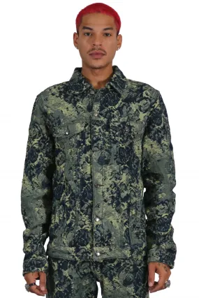 KLEEP  Robin Men's Jacquard Denim Jacket