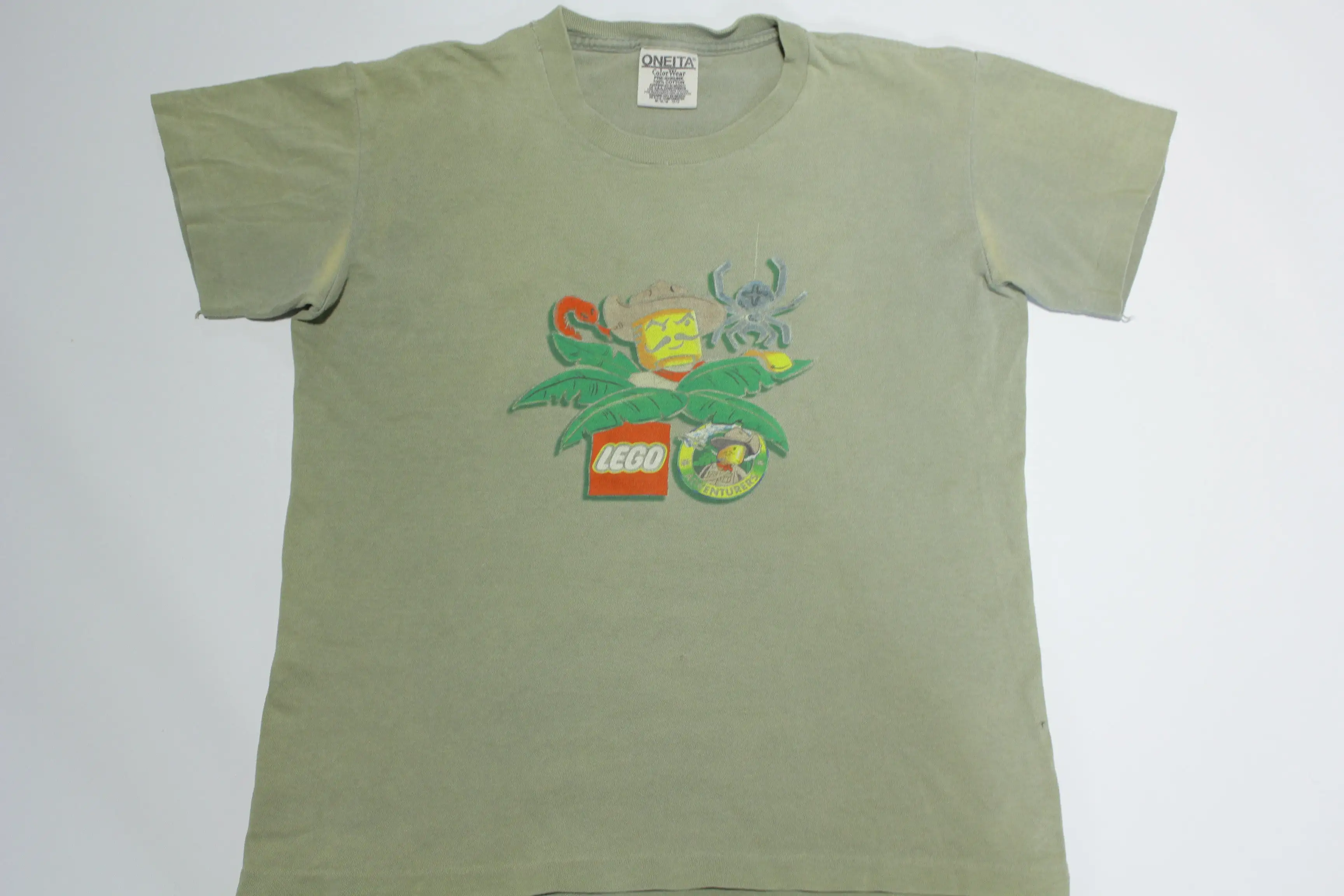 Lego Vintage 1998 Jungle Adventures w/ Johnny Thunder 90's Licensed Character T-Shirt