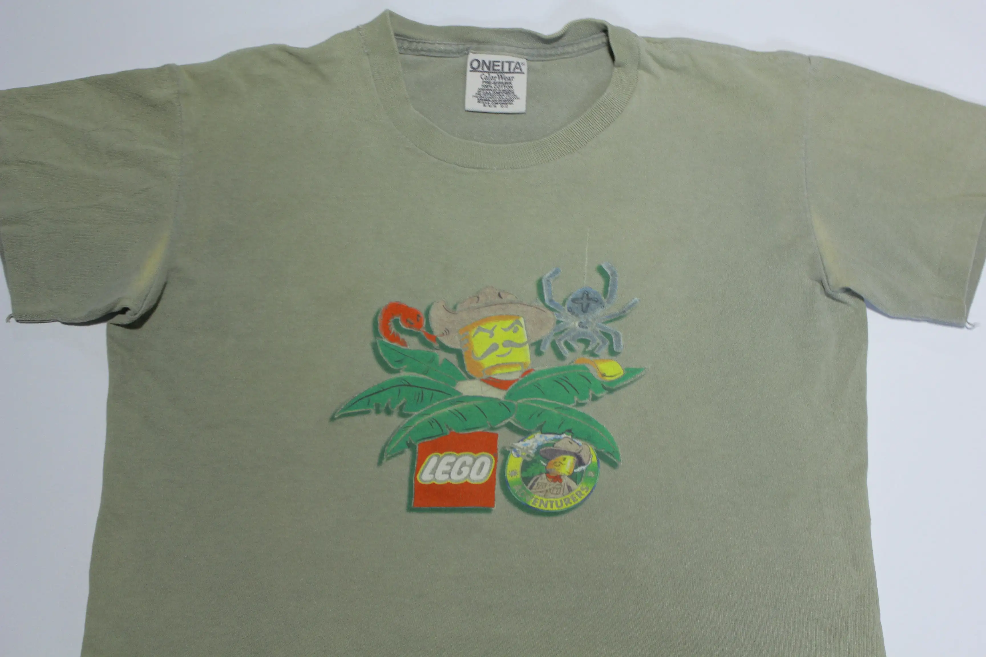 Lego Vintage 1998 Jungle Adventures w/ Johnny Thunder 90's Licensed Character T-Shirt