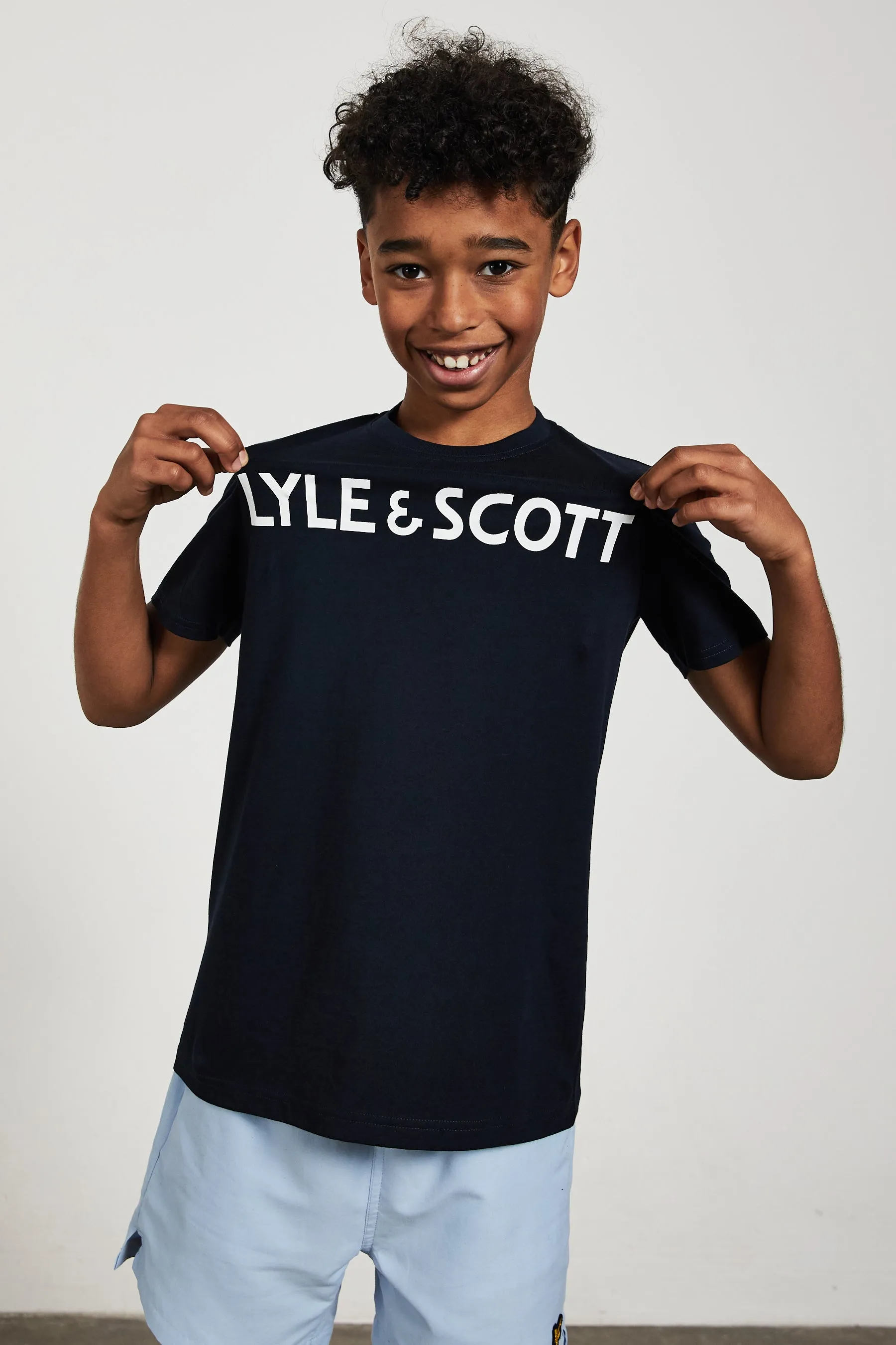 Lyle & Scott Boys 'Text Tee' Short Sleeved T-Shirt