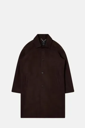 Mac Wool Coat Dark Brown