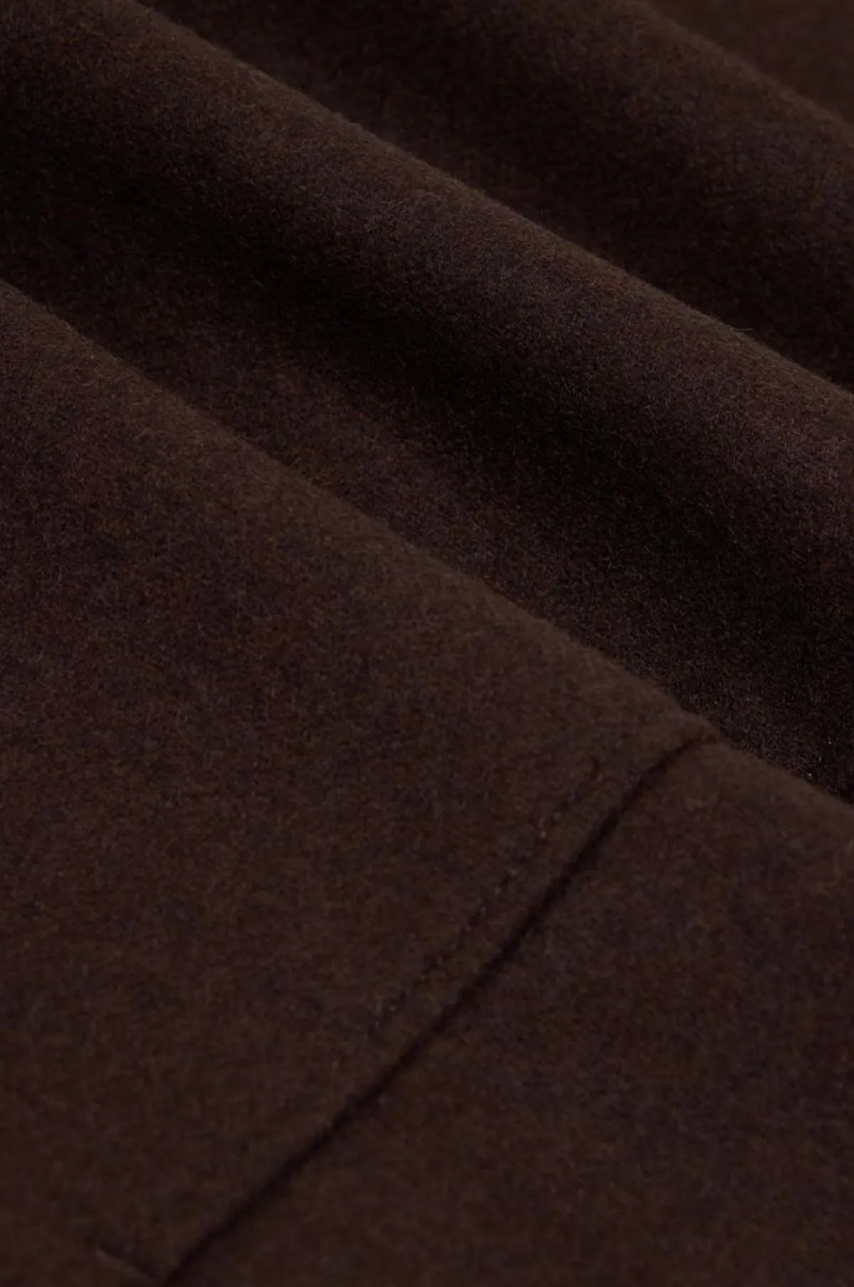 Mac Wool Coat Dark Brown