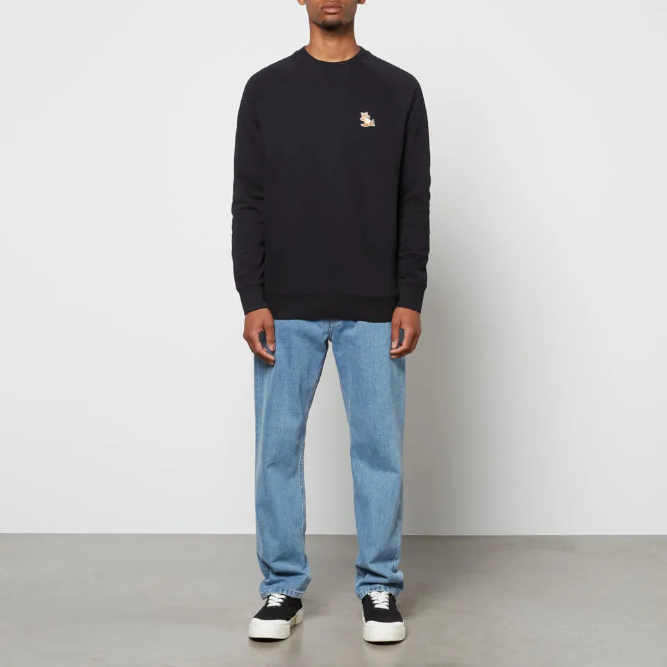 Maison Kitsuné Unisex Chillax Fox Patch Classic Sweatshirt - Black - S | Coggles