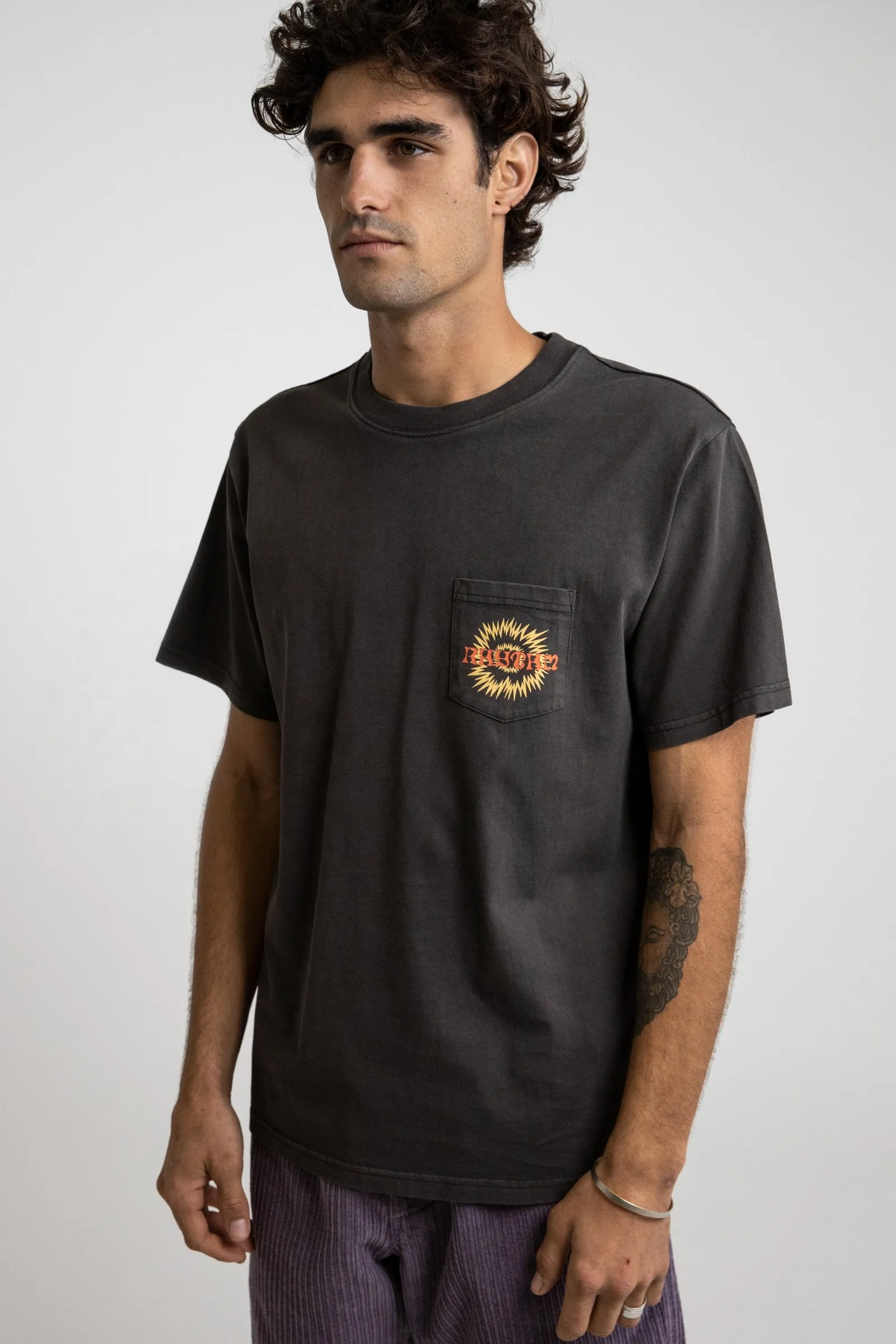 Mania SS Pocket Vintage T-Shirt Vintage Black