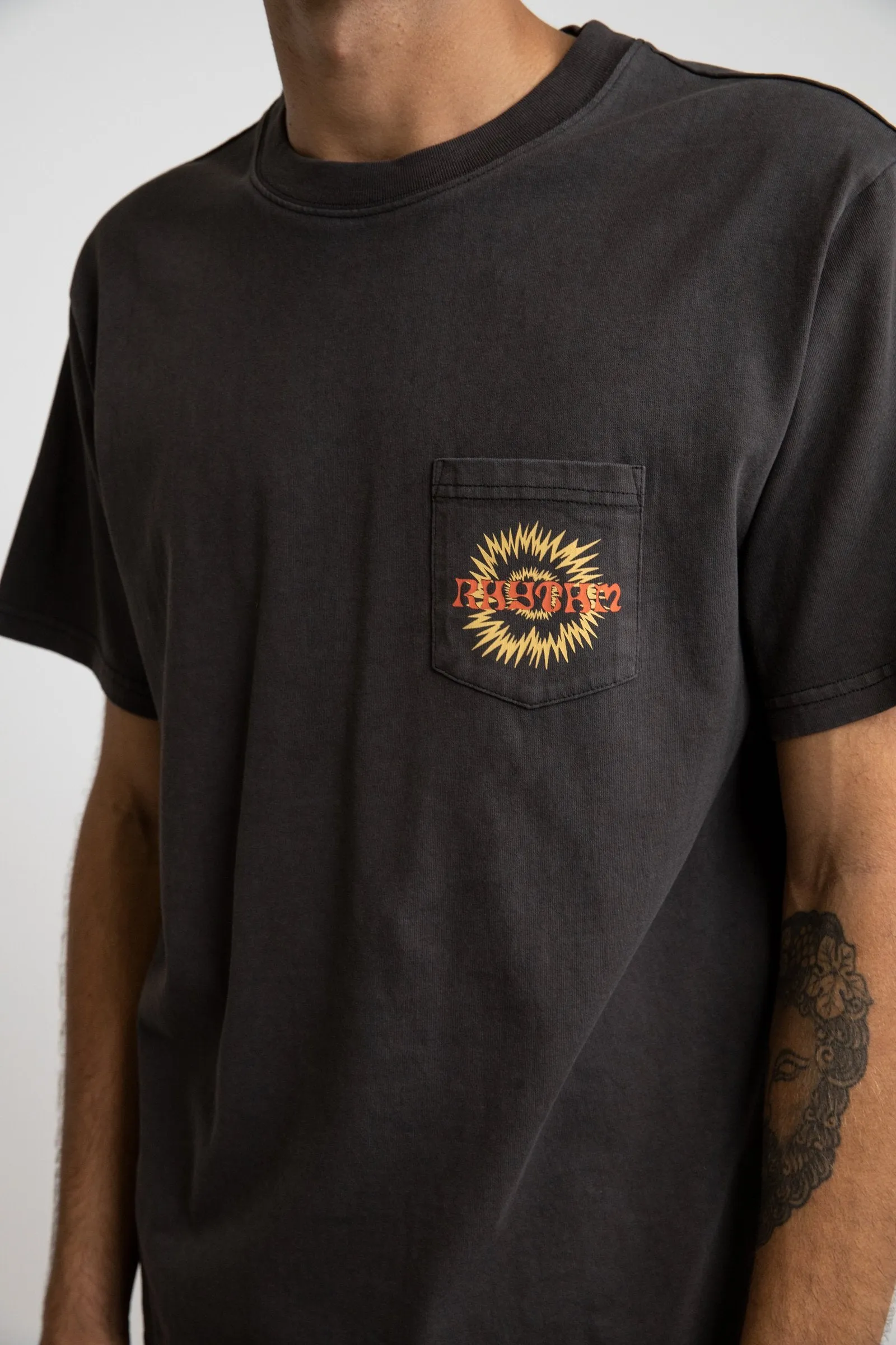 Mania SS Pocket Vintage T-Shirt Vintage Black