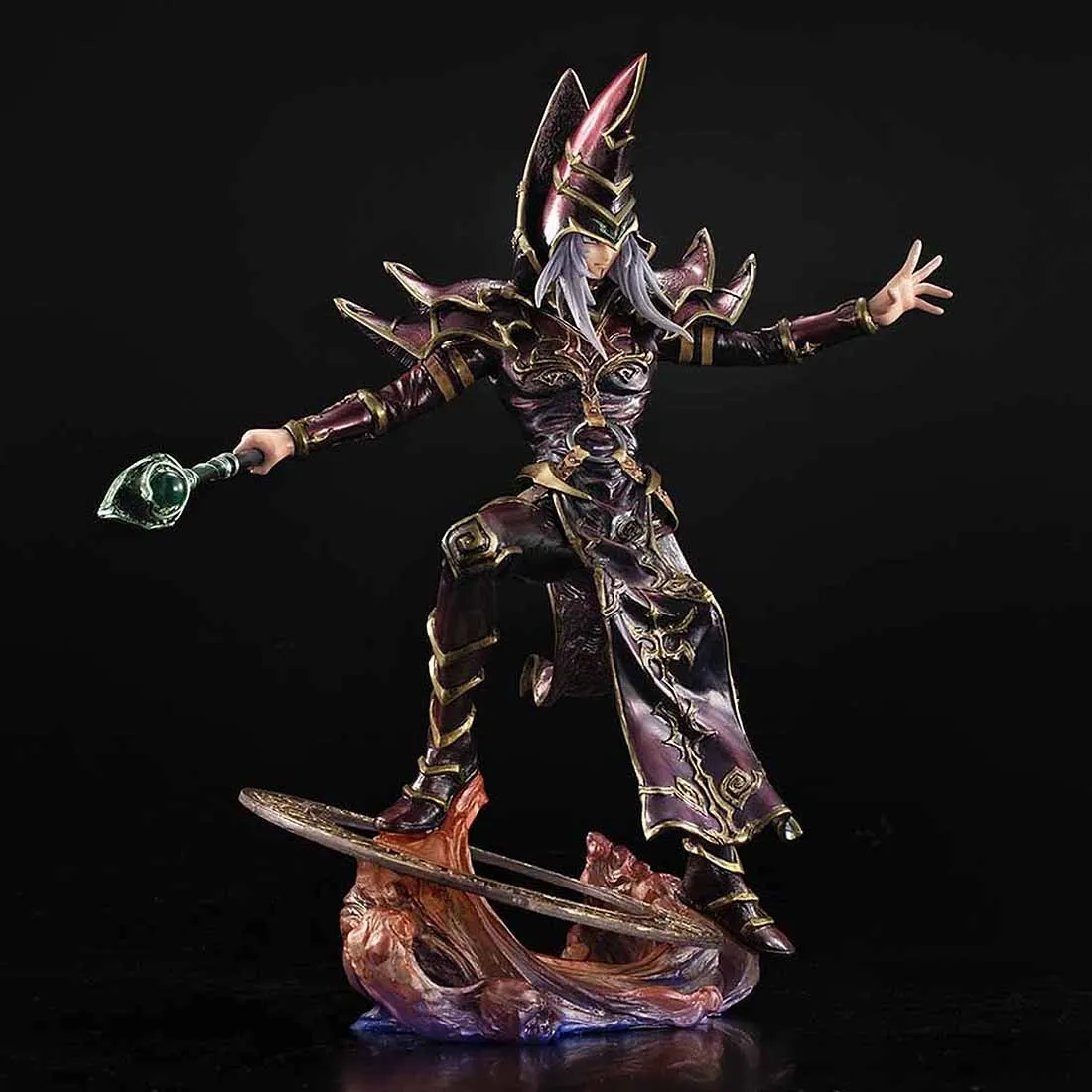 MegaHouse Art Works Monsters Yu-Gi-Oh Duel Monsters Dark Magician Duel Of The Magician Figure (purple)