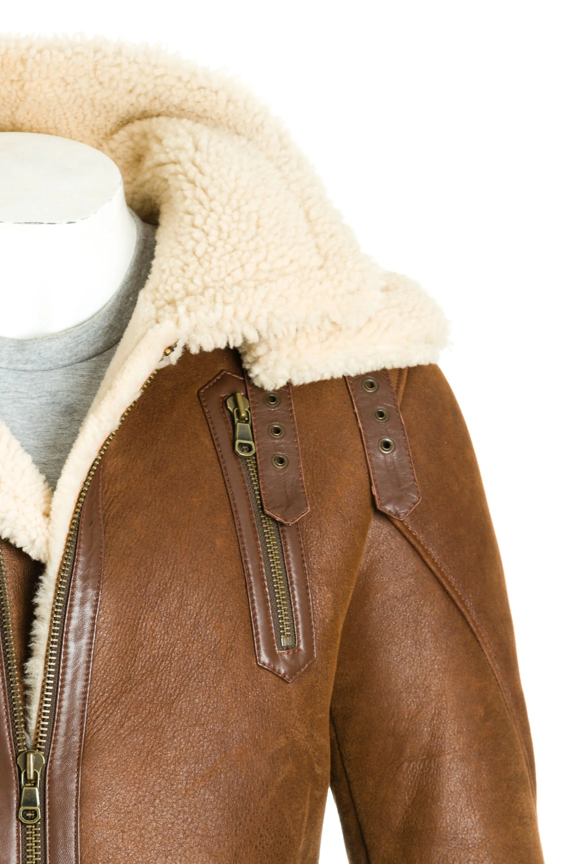 Men's Sheepskin Trench Coat: Tomasso