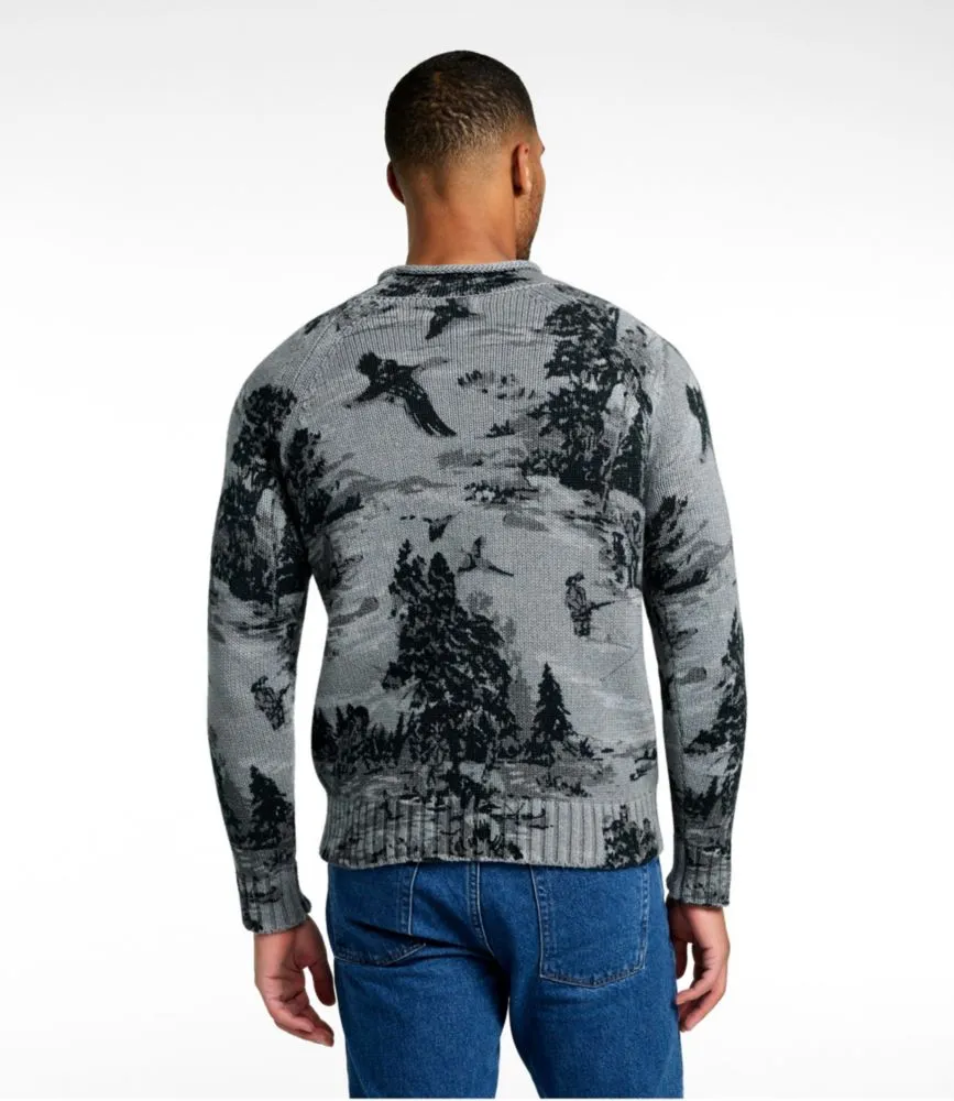 Men's Signature Organic Cotton Rollneck Sweater, Print