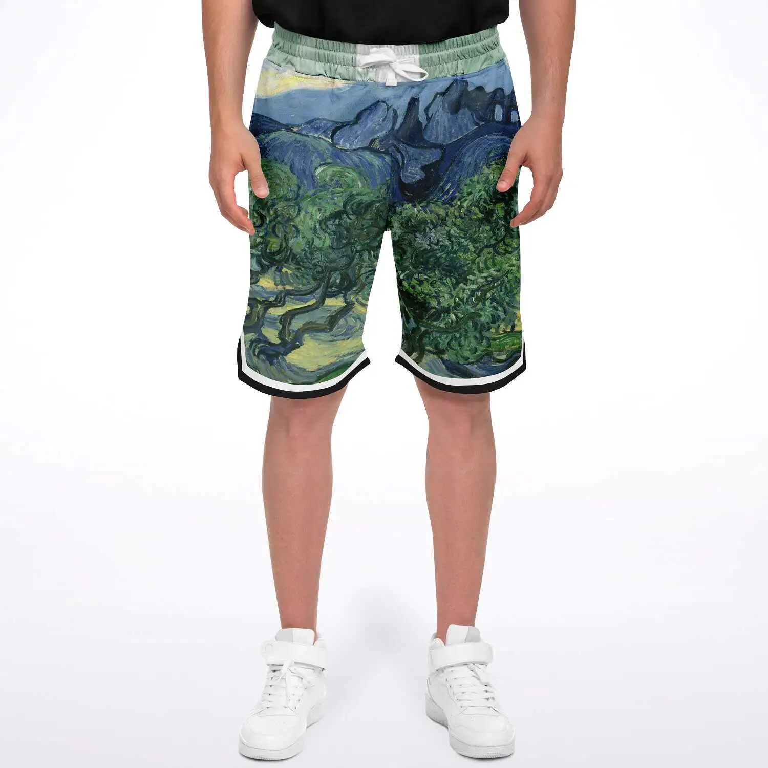 Midnight Moon Unisex Basketball Shorts