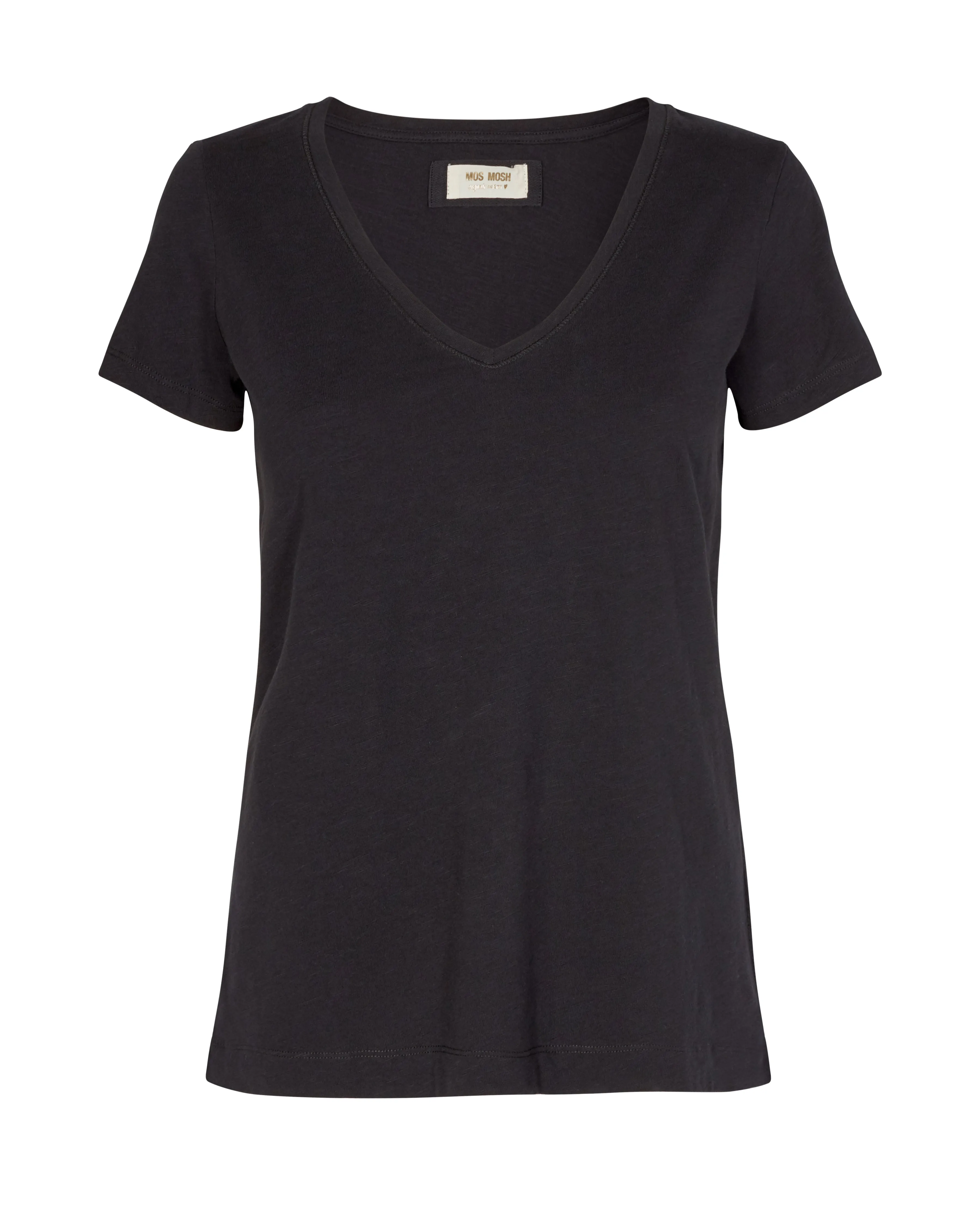 MMArden Organic V-SS Tee Black