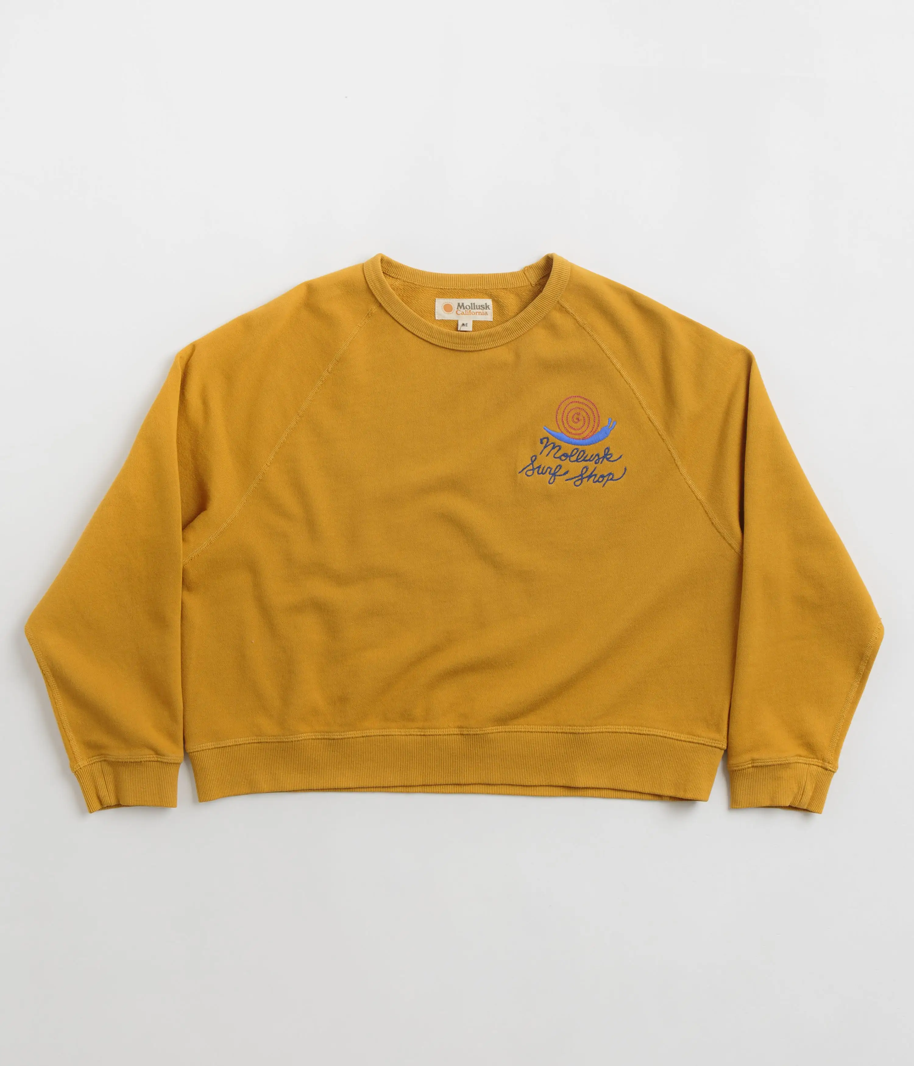 Mollusk Womens Snail Crewneck Sweatshirt - Mustard