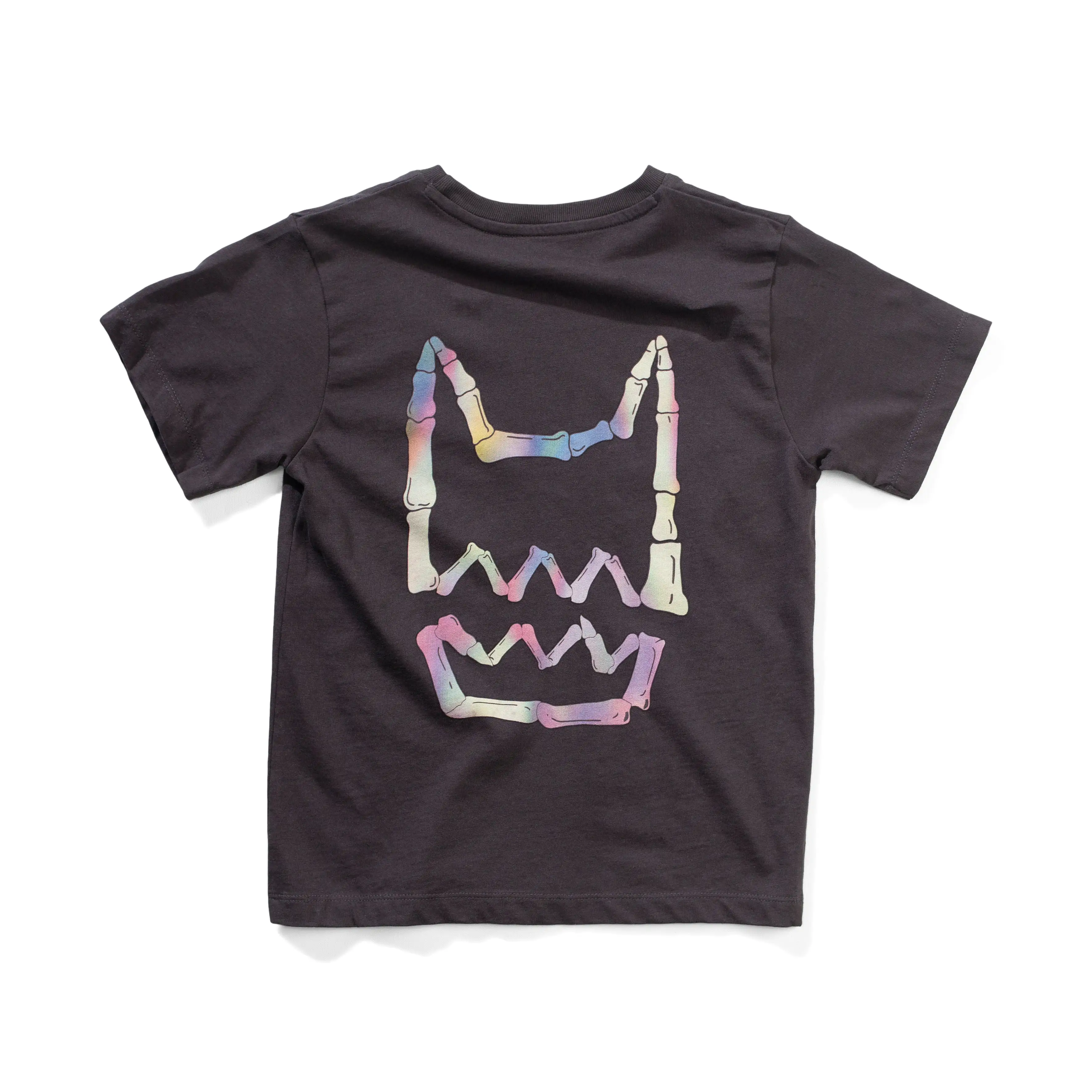 Munster Kids Glow Teeth SS Tee - Soft Black