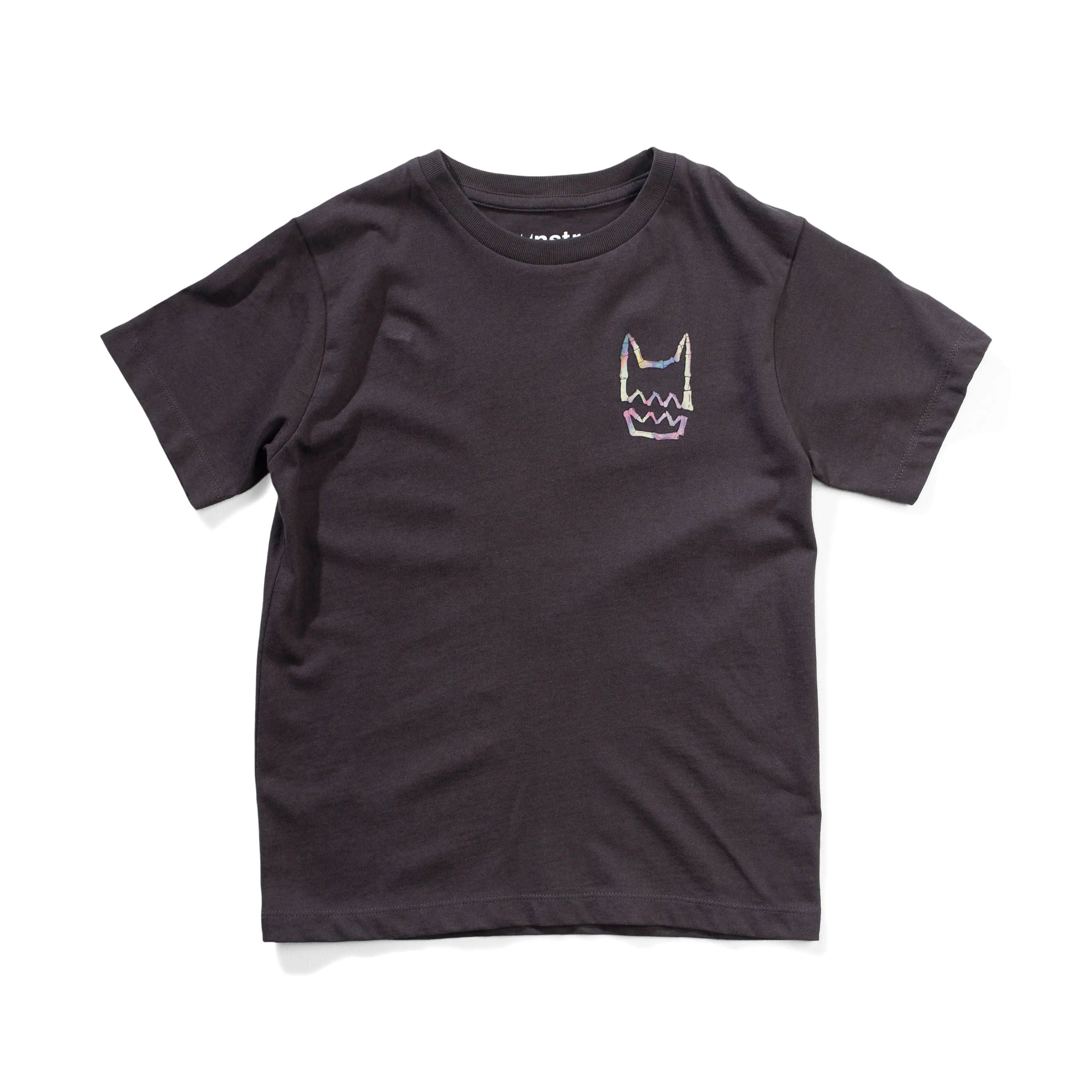 Munster Kids Glow Teeth SS Tee - Soft Black